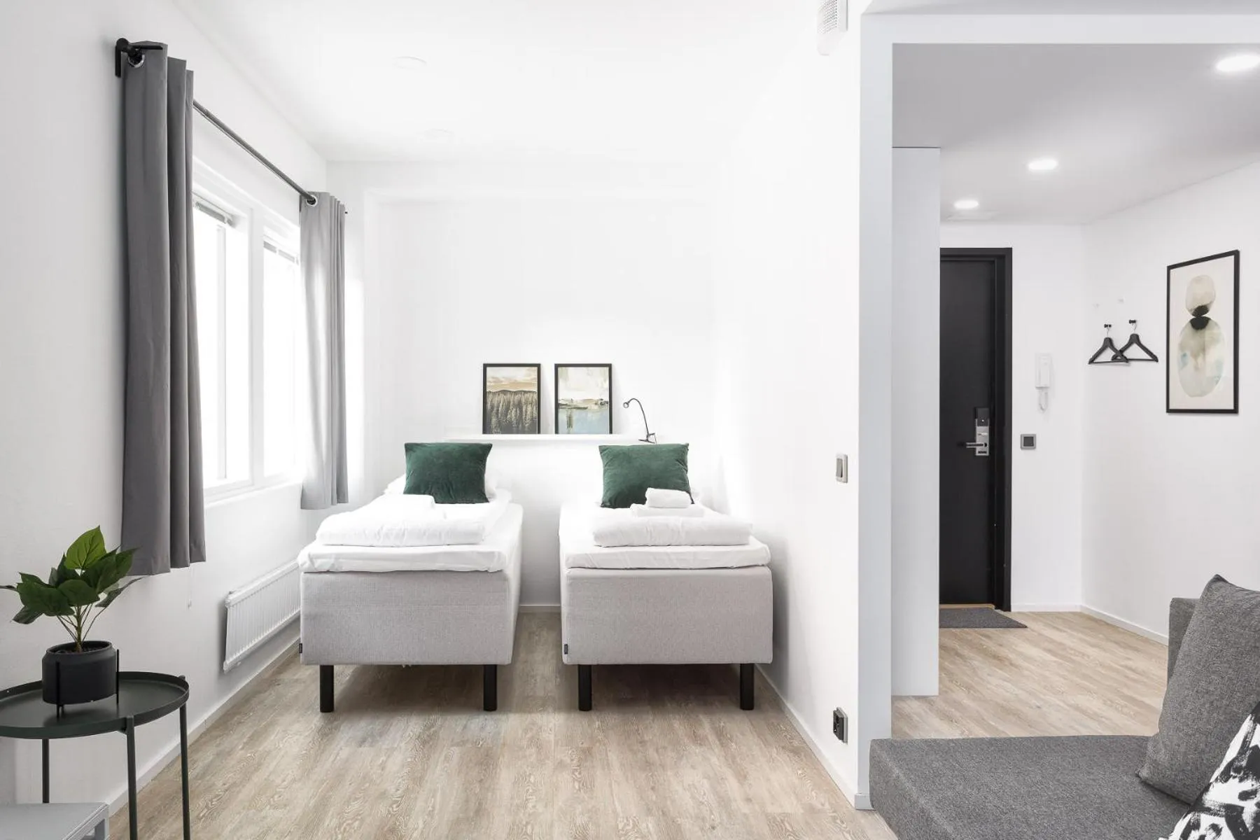 Bed in Hiisi Homes Helsinki Haaga