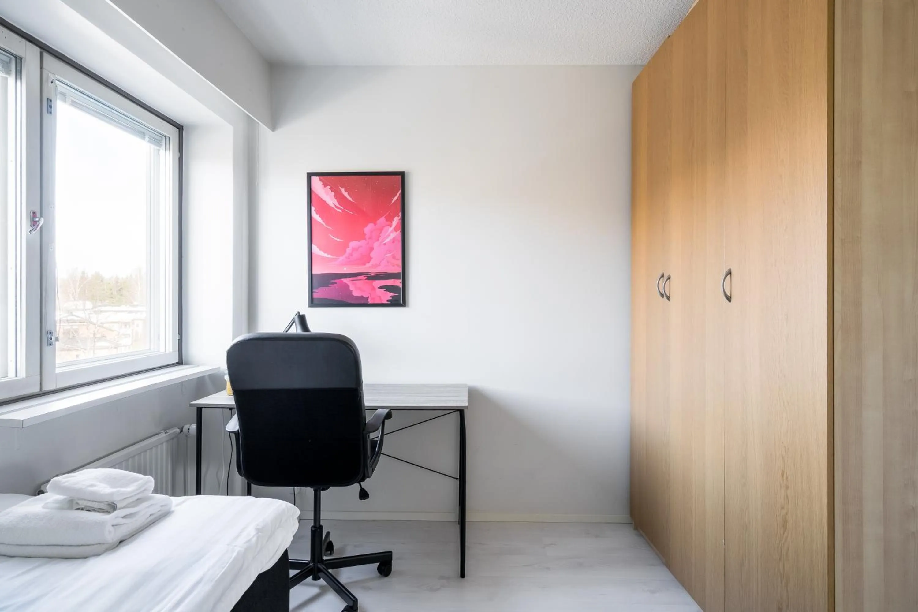 Bedroom in Hiisi Homes Helsinki Haaga