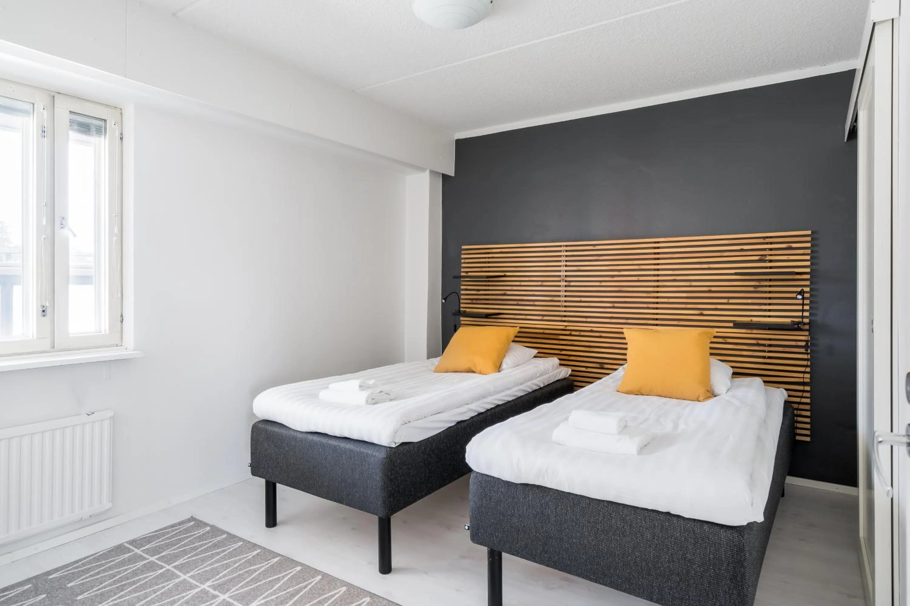 Bed in Hiisi Homes Helsinki Haaga