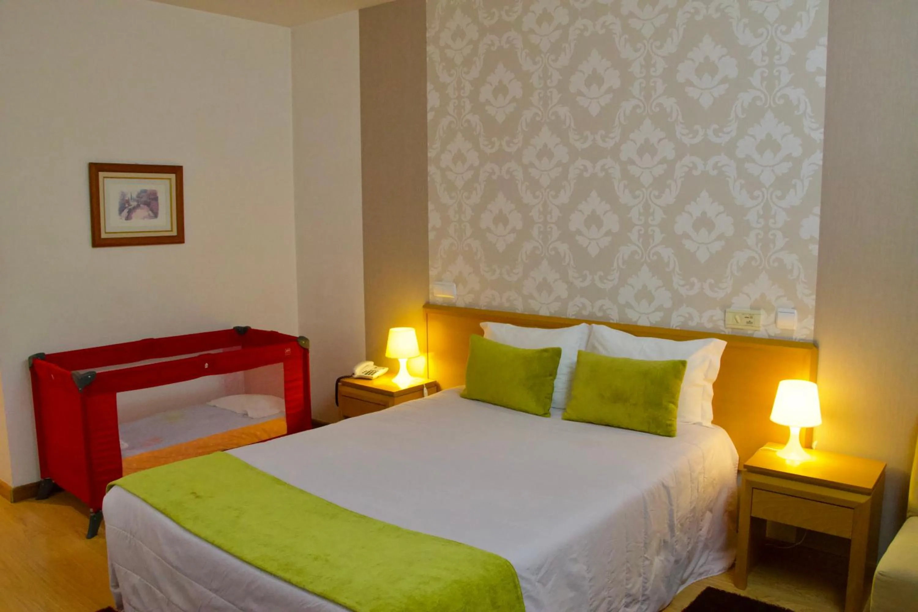 Bed in Hotel Eurosol Alcanena