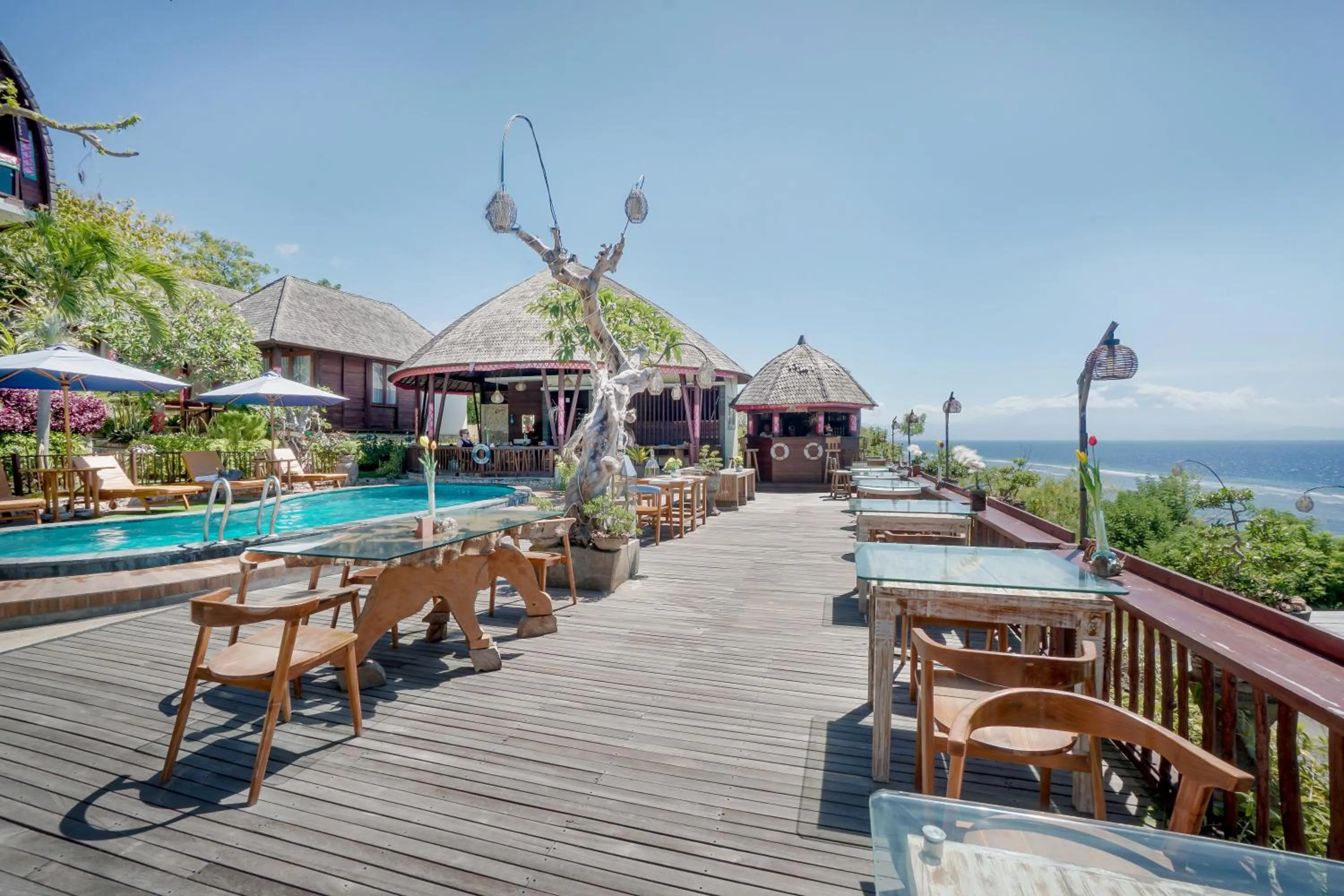 Swimming pool in Sea Terras Suite and Luxury