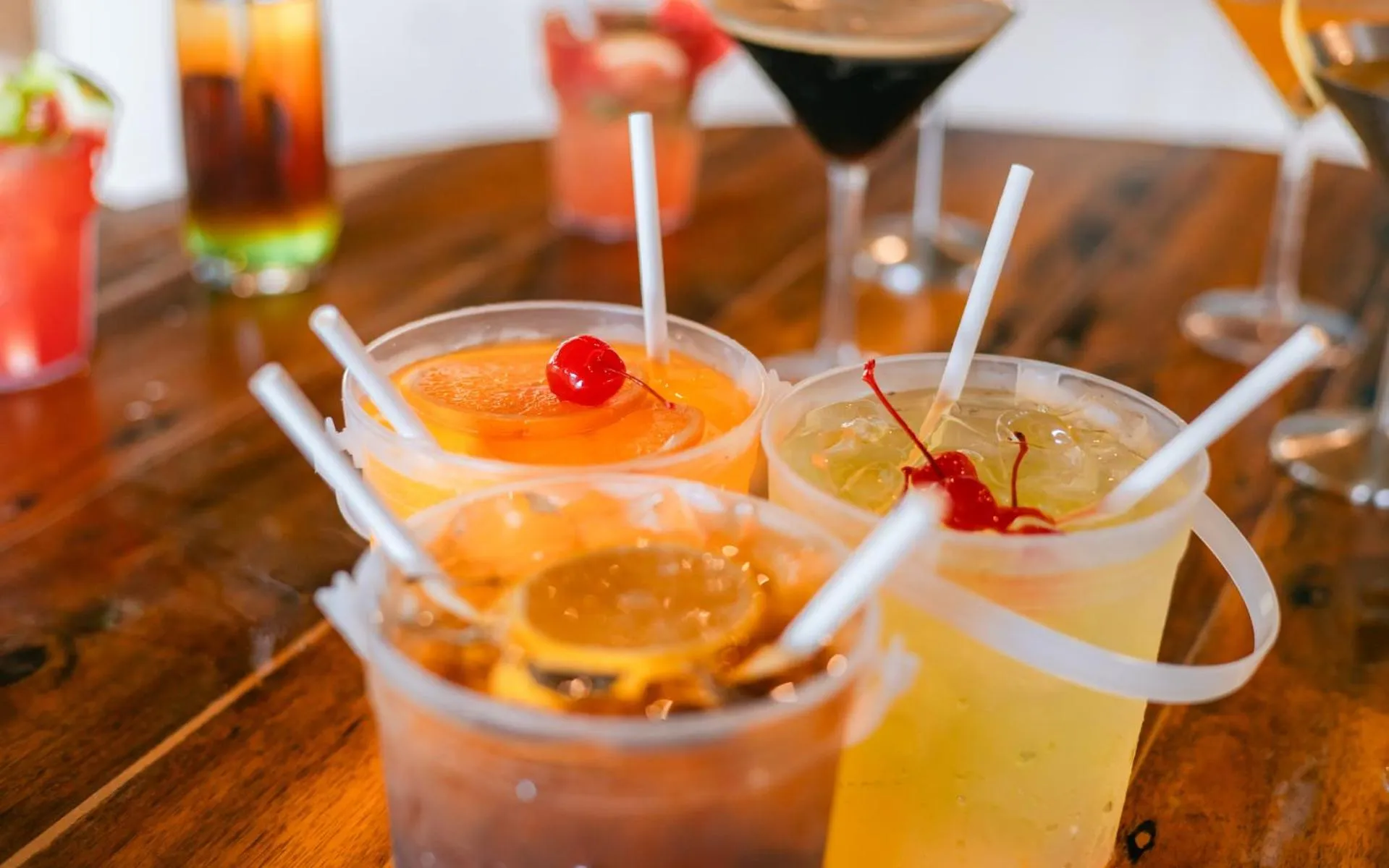 Drinks in Mad Monkey Hostel Nacpan Beach