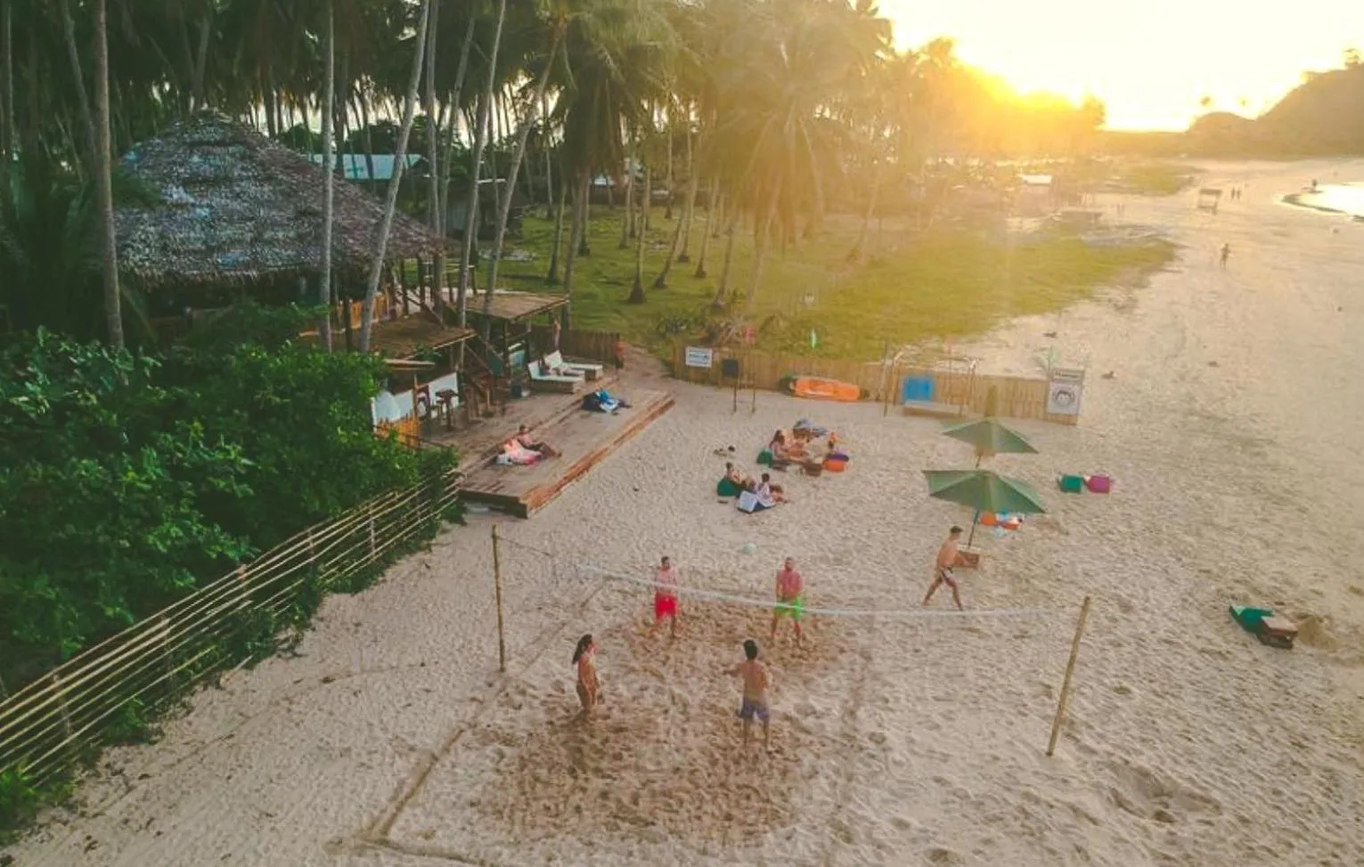 Beach in Mad Monkey Hostel Nacpan Beach