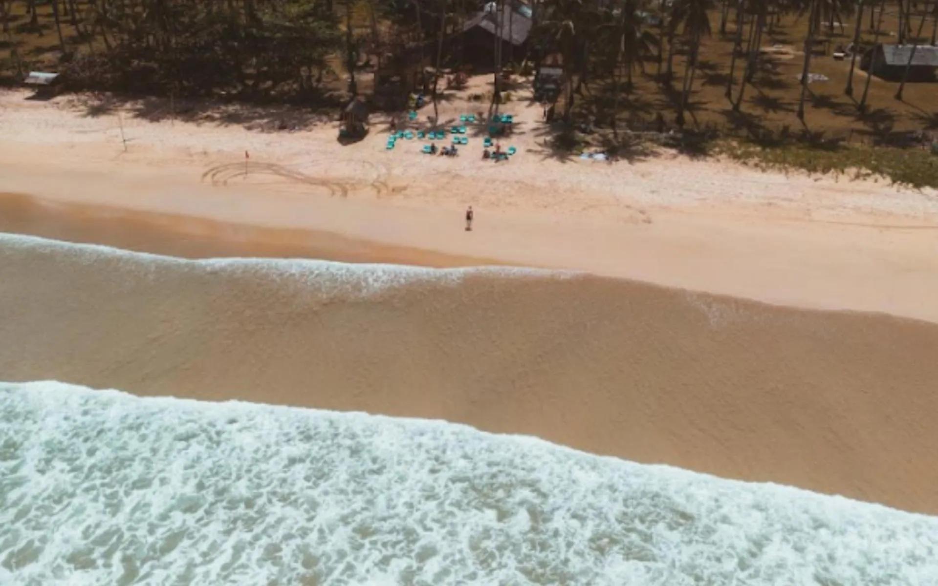 Beach in Mad Monkey Hostel Nacpan Beach