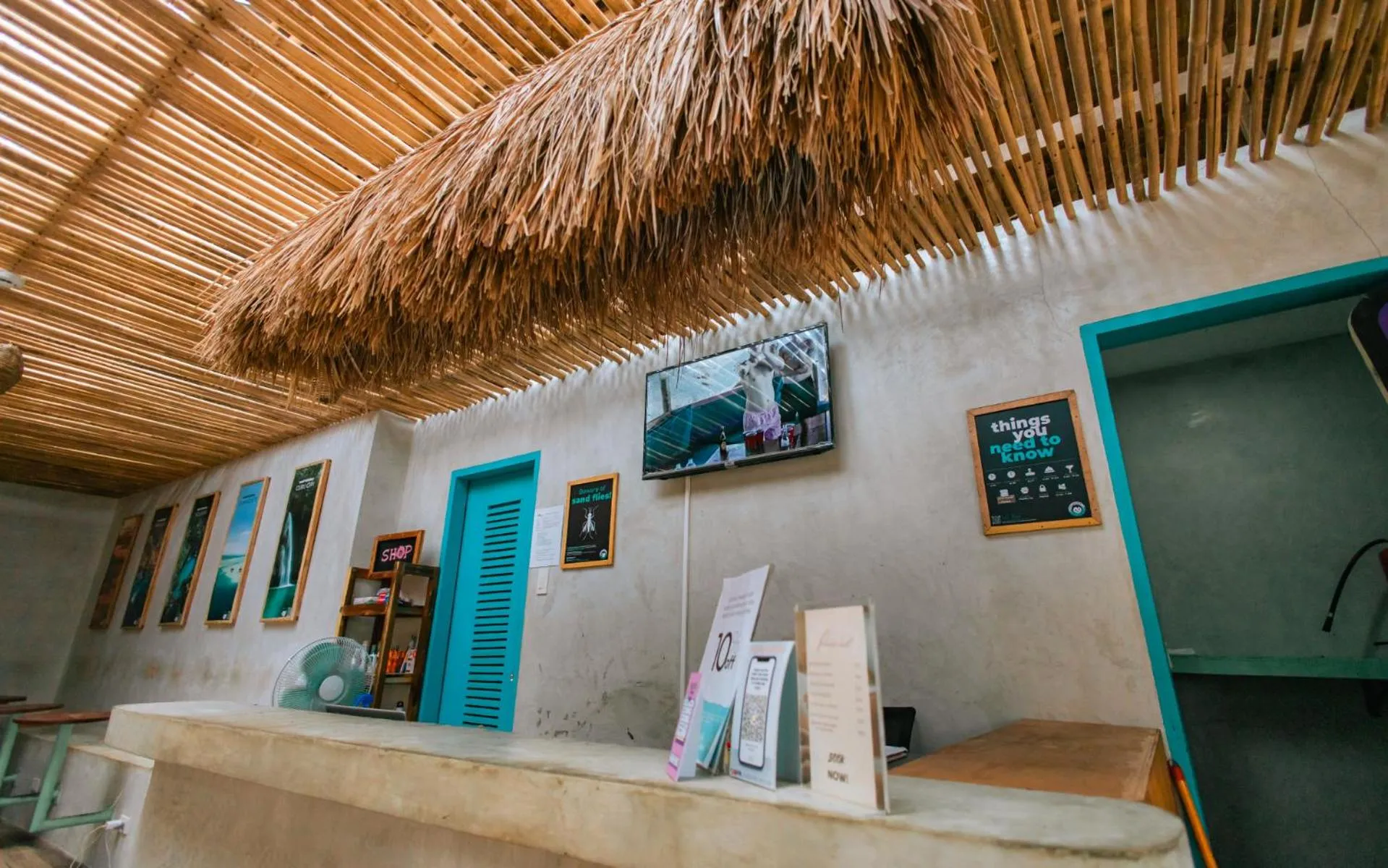 Lobby or reception in Mad Monkey Hostel Nacpan Beach