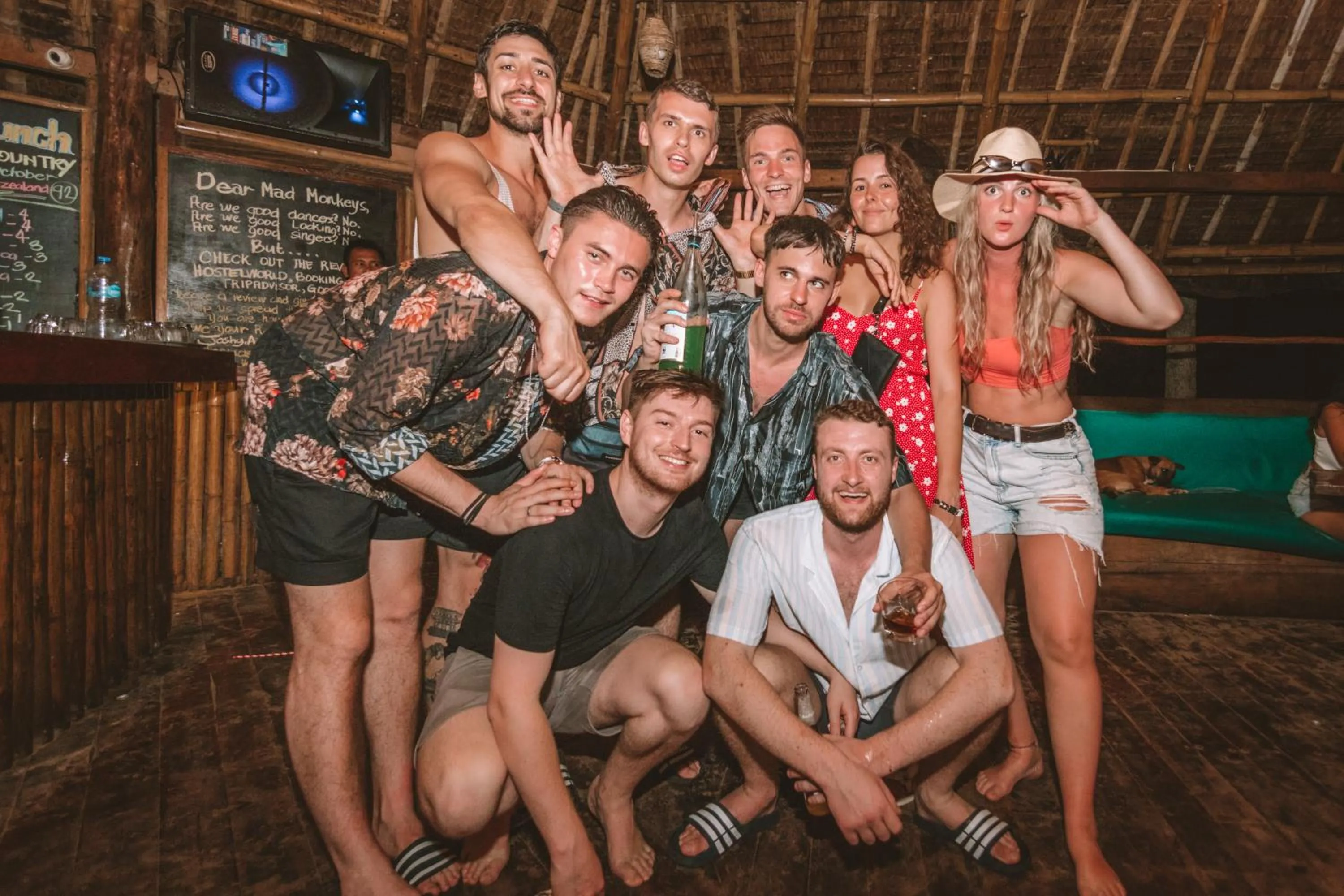 Lounge or bar in Mad Monkey Hostel Nacpan Beach