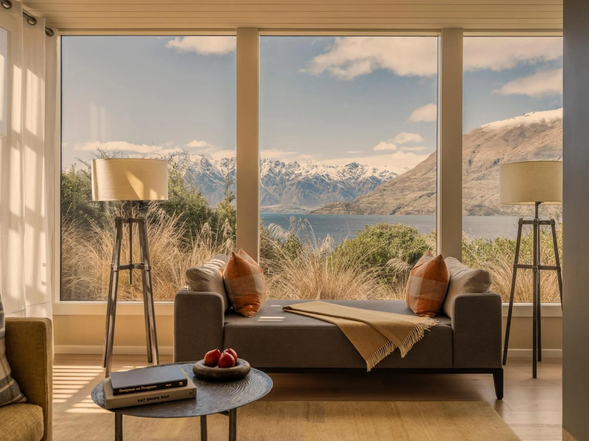 Living room in Rosewood Matakauri