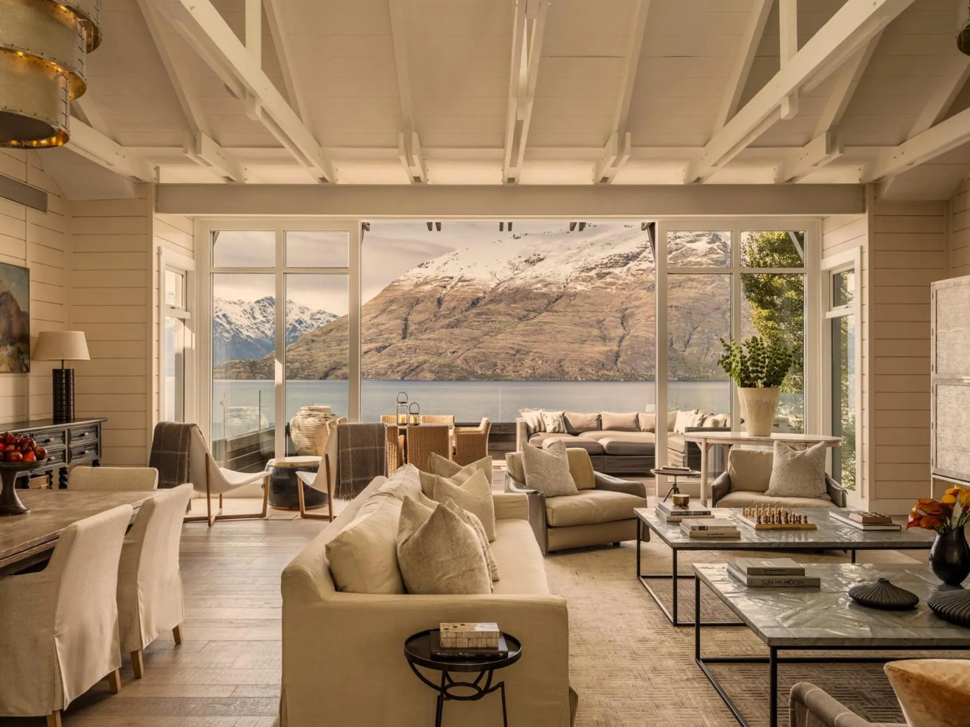 Living room in Rosewood Matakauri