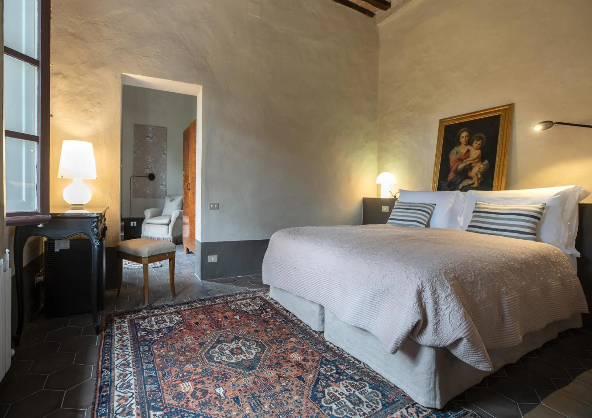 Bed in Ca' Bianca Tuscany Relais