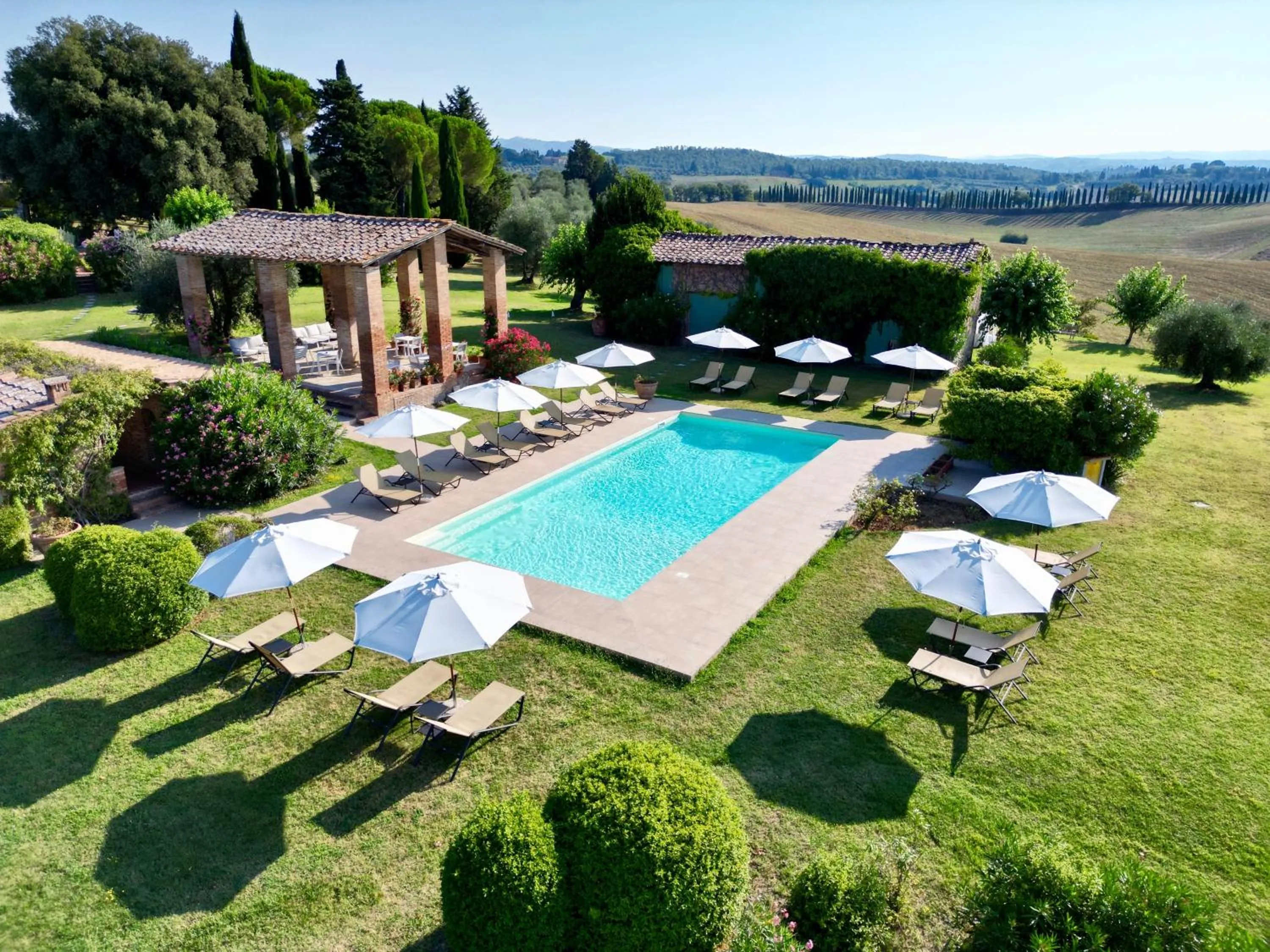 Swimming pool in Ca' Bianca Tuscany Relais