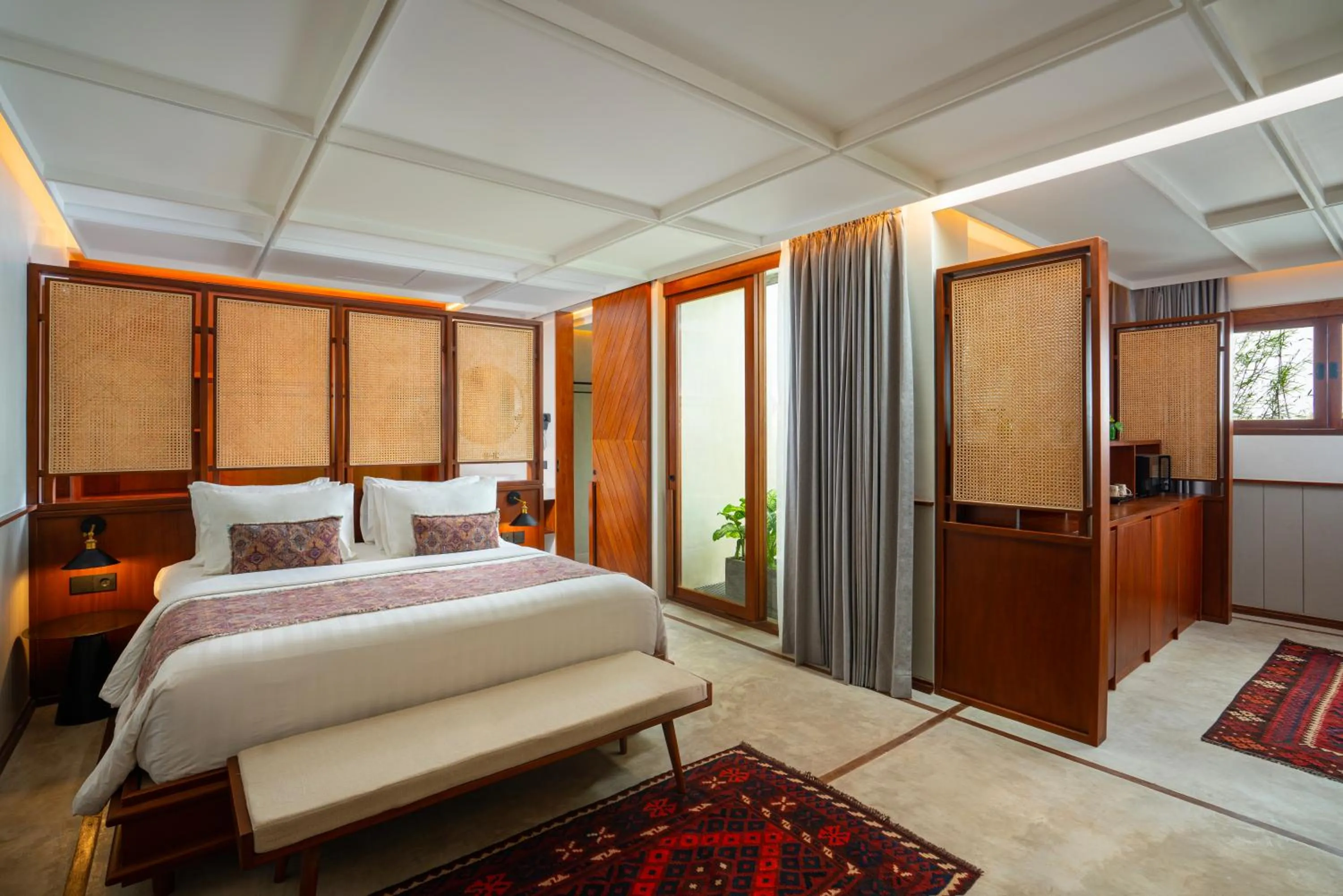 Bed in The Kemilau Hotel & Villa Canggu Bali
