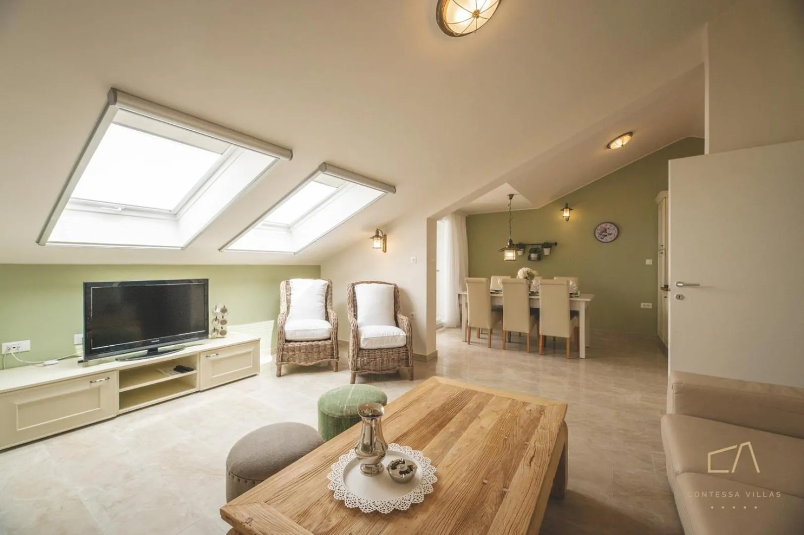Living room in Luxury Apartments Villa Luce