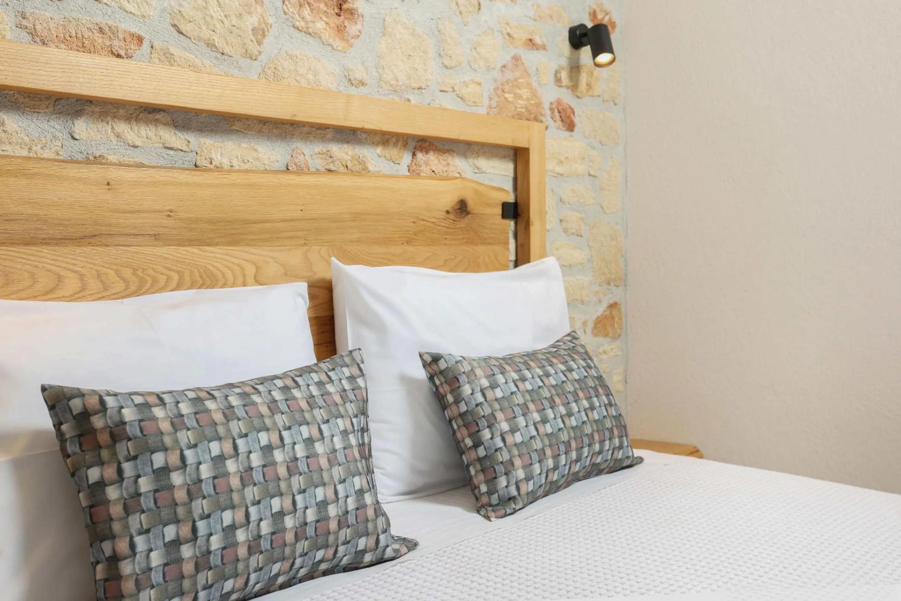 Bed in Agrielia Apartments