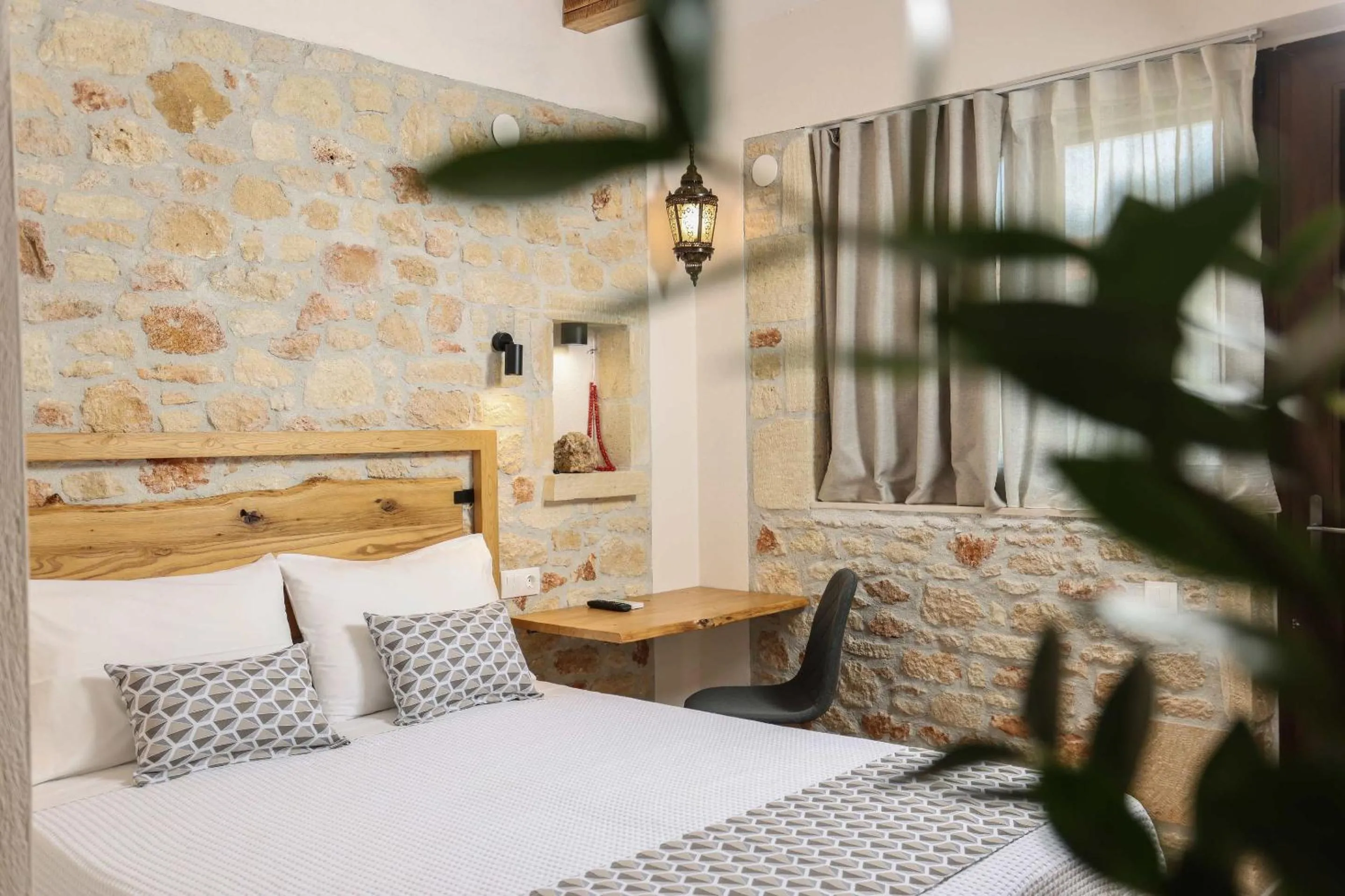 Bed in Agrielia Apartments