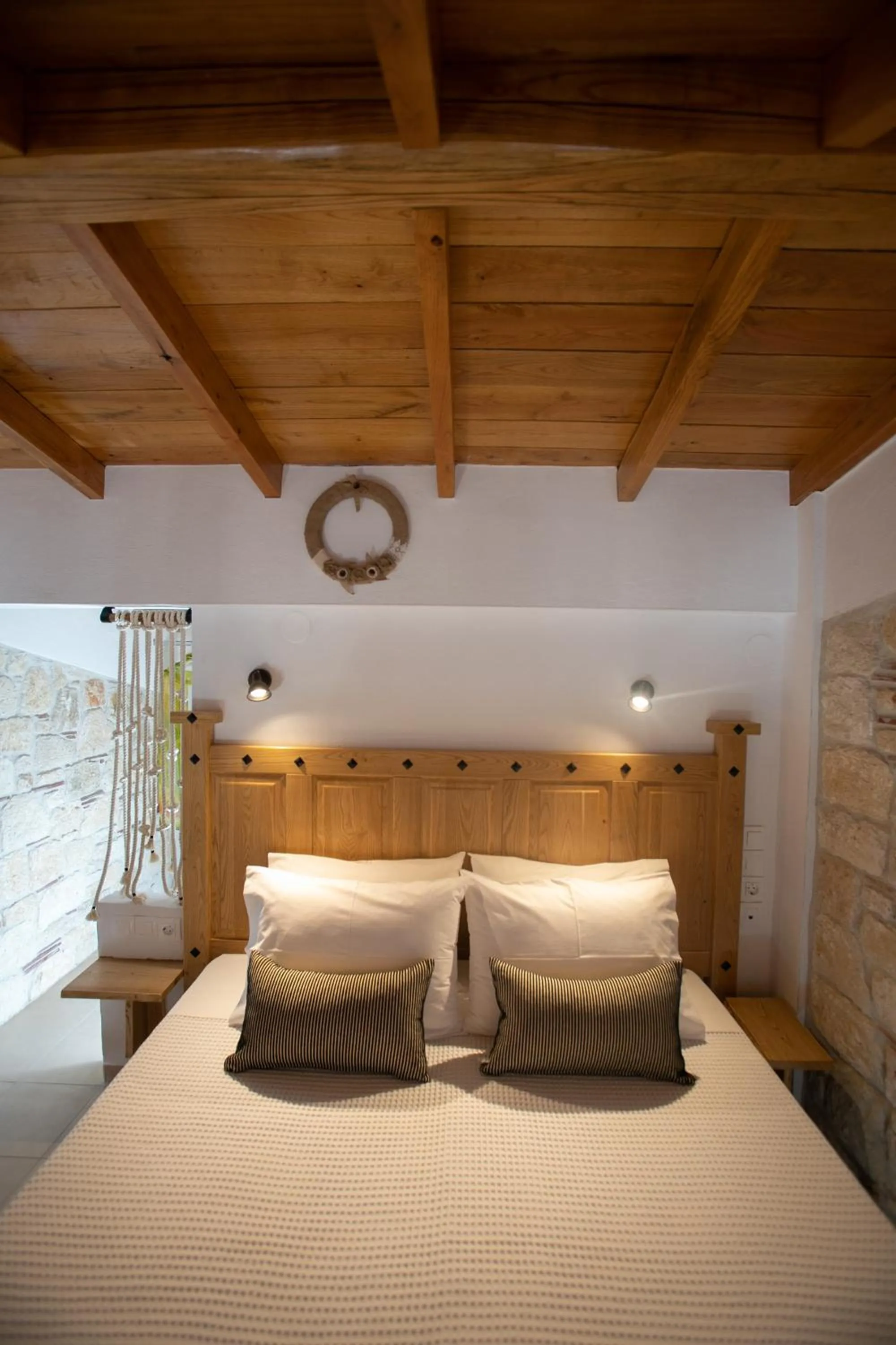 Bed in Agrielia Apartments