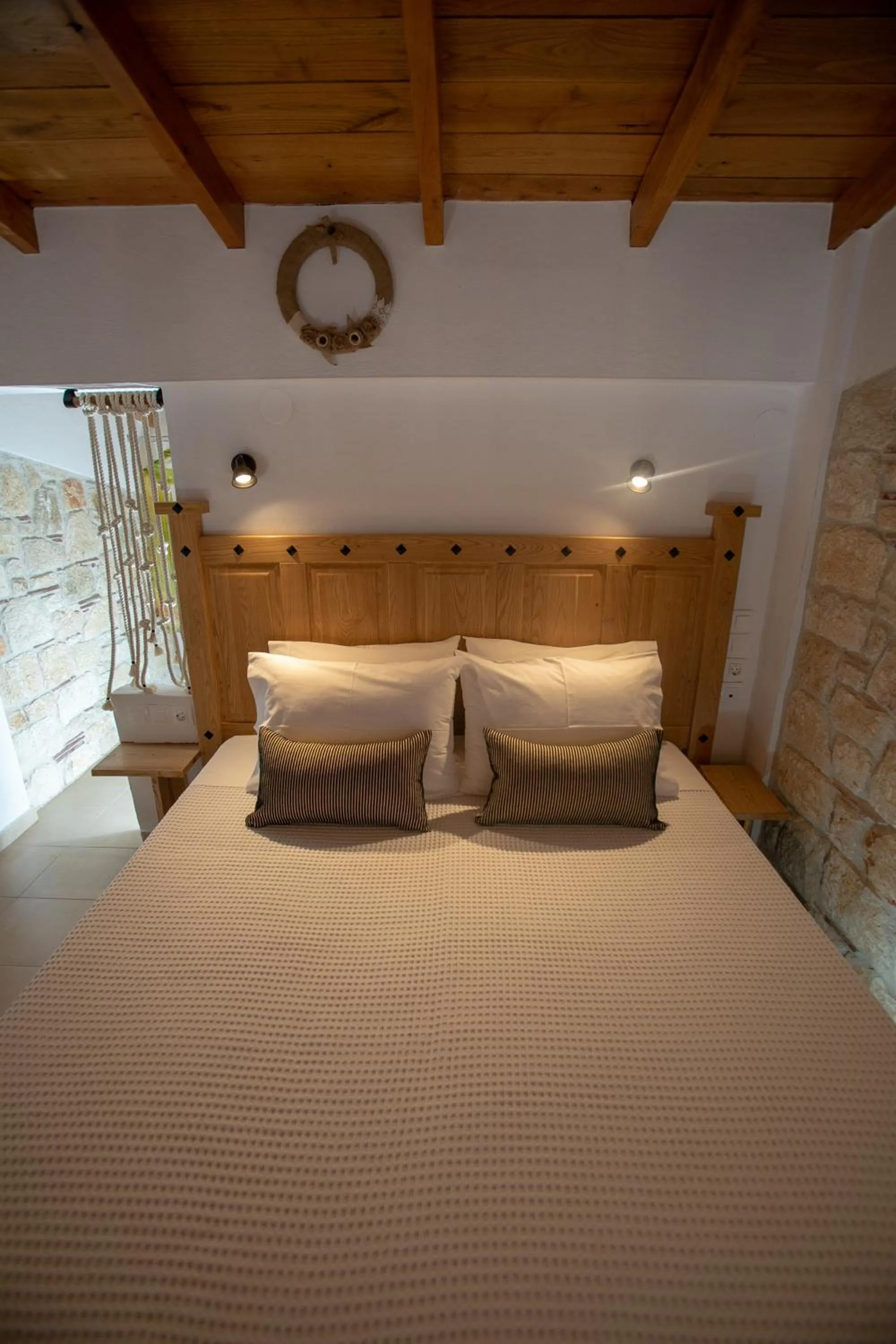 Bed in Agrielia Apartments