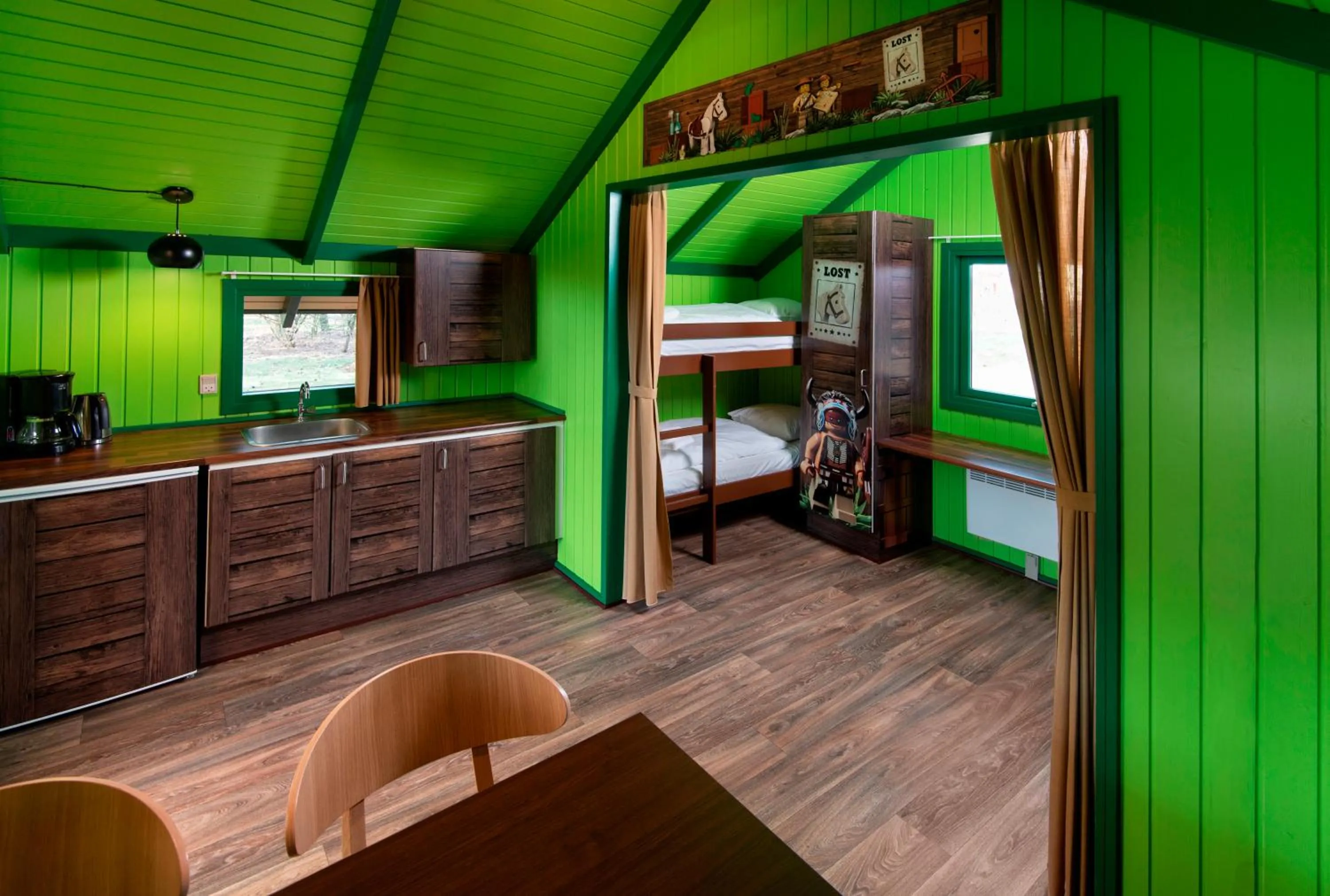 Living room in LEGOLAND Wilderness Barrels & Cabins