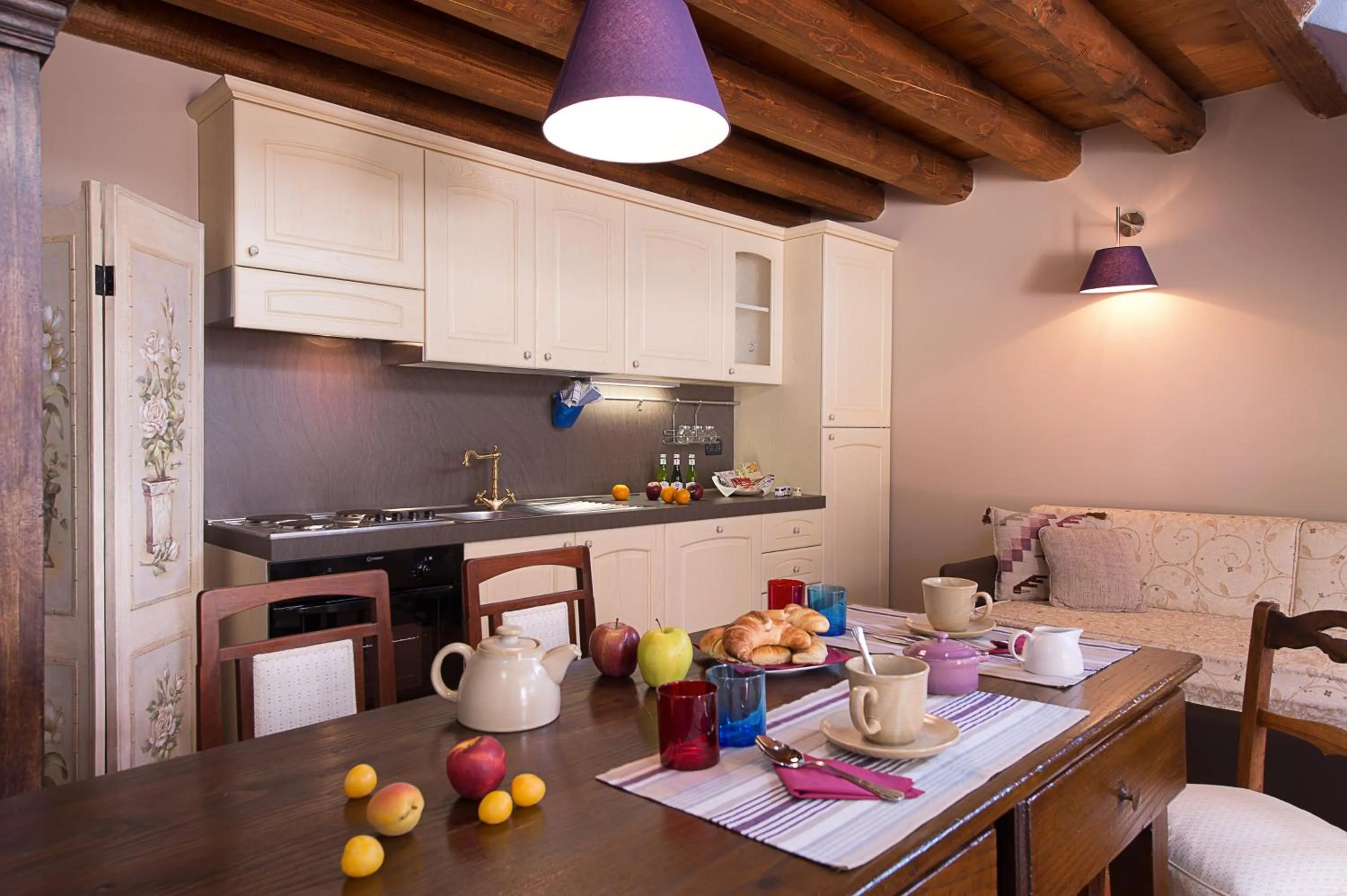 Kitchen or kitchenette in Boutique Hotel Villa dei Campi
