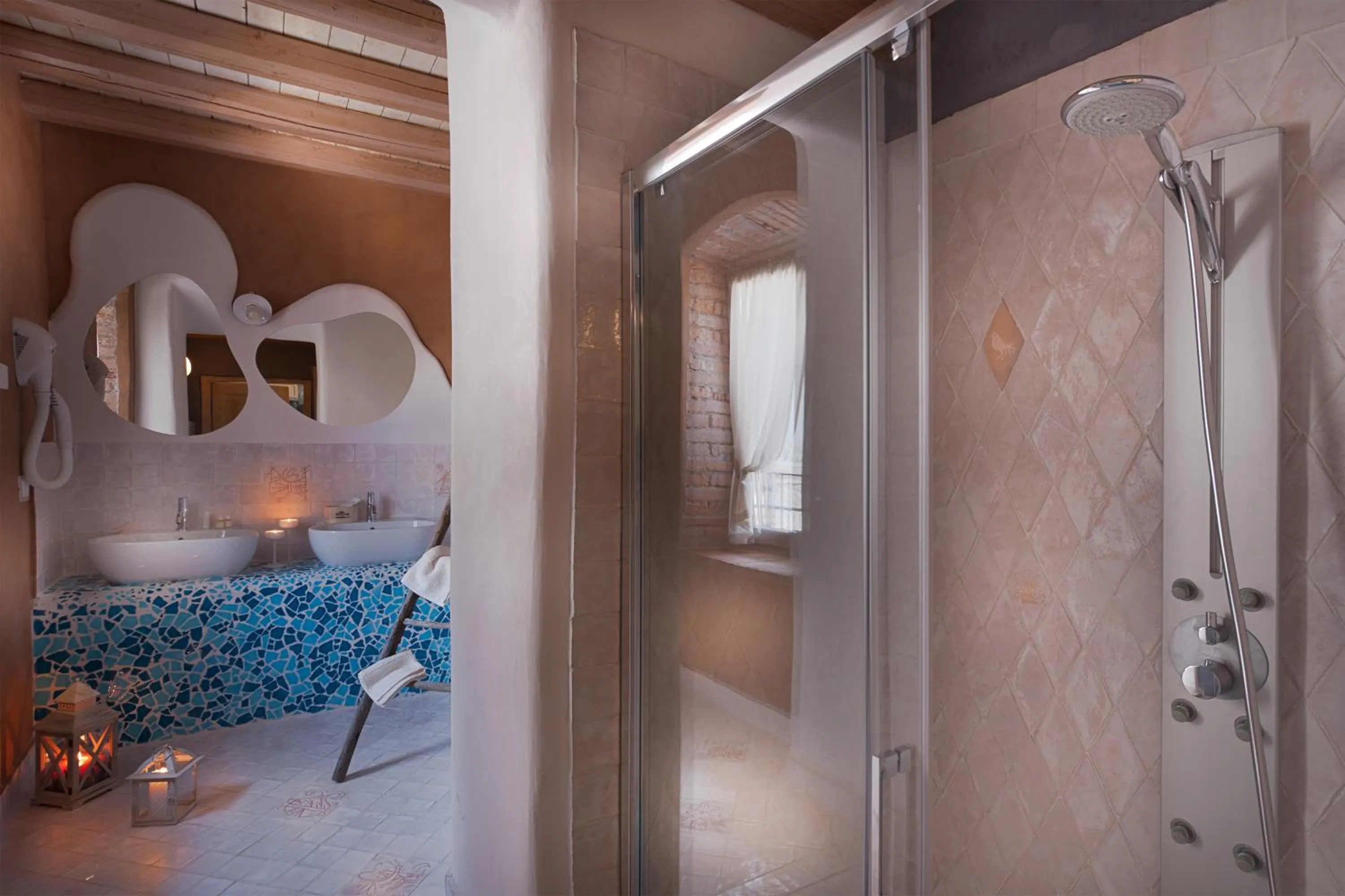 Shower in Boutique Hotel Villa dei Campi