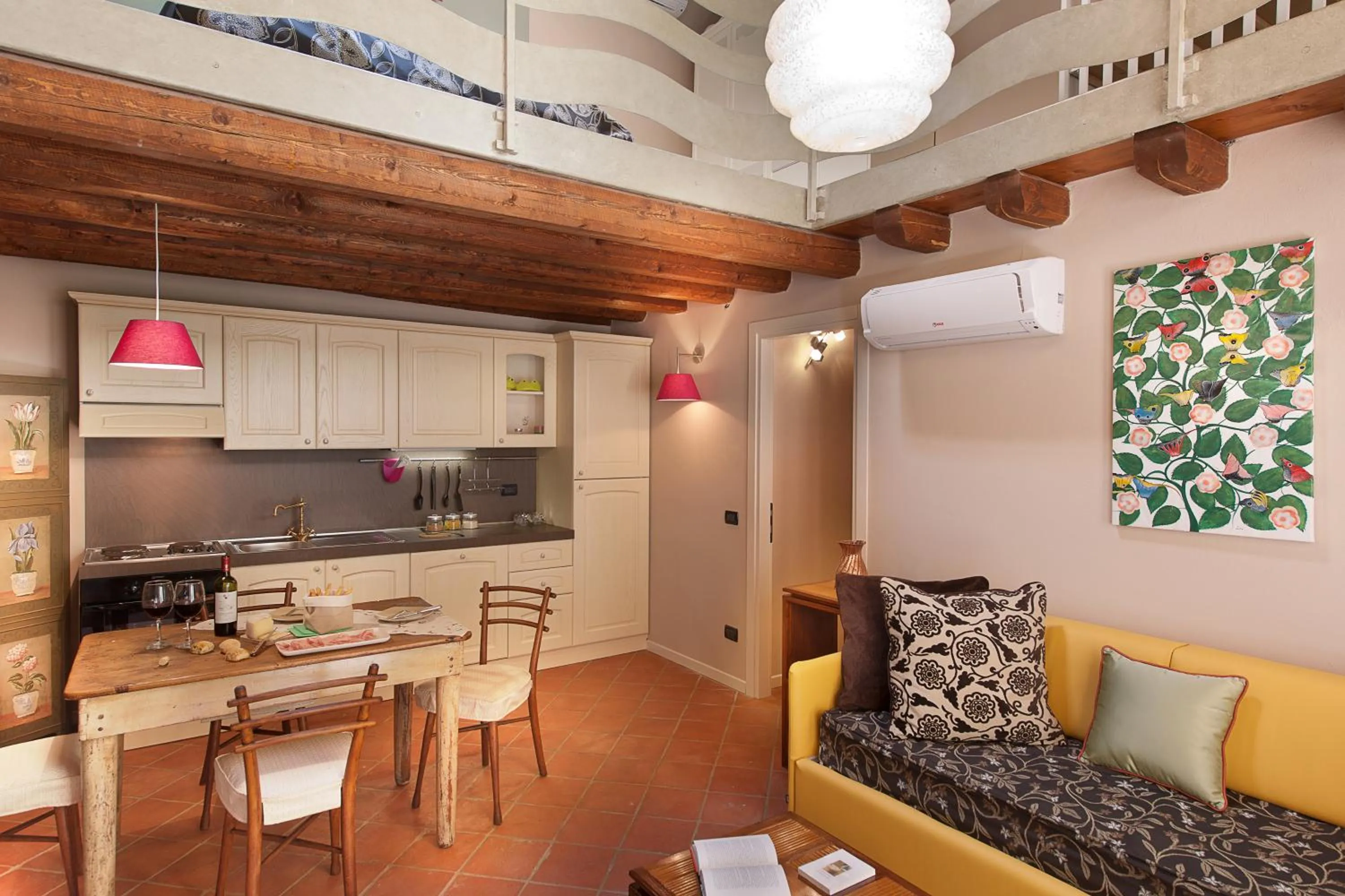 Kitchen or kitchenette in Boutique Hotel Villa dei Campi