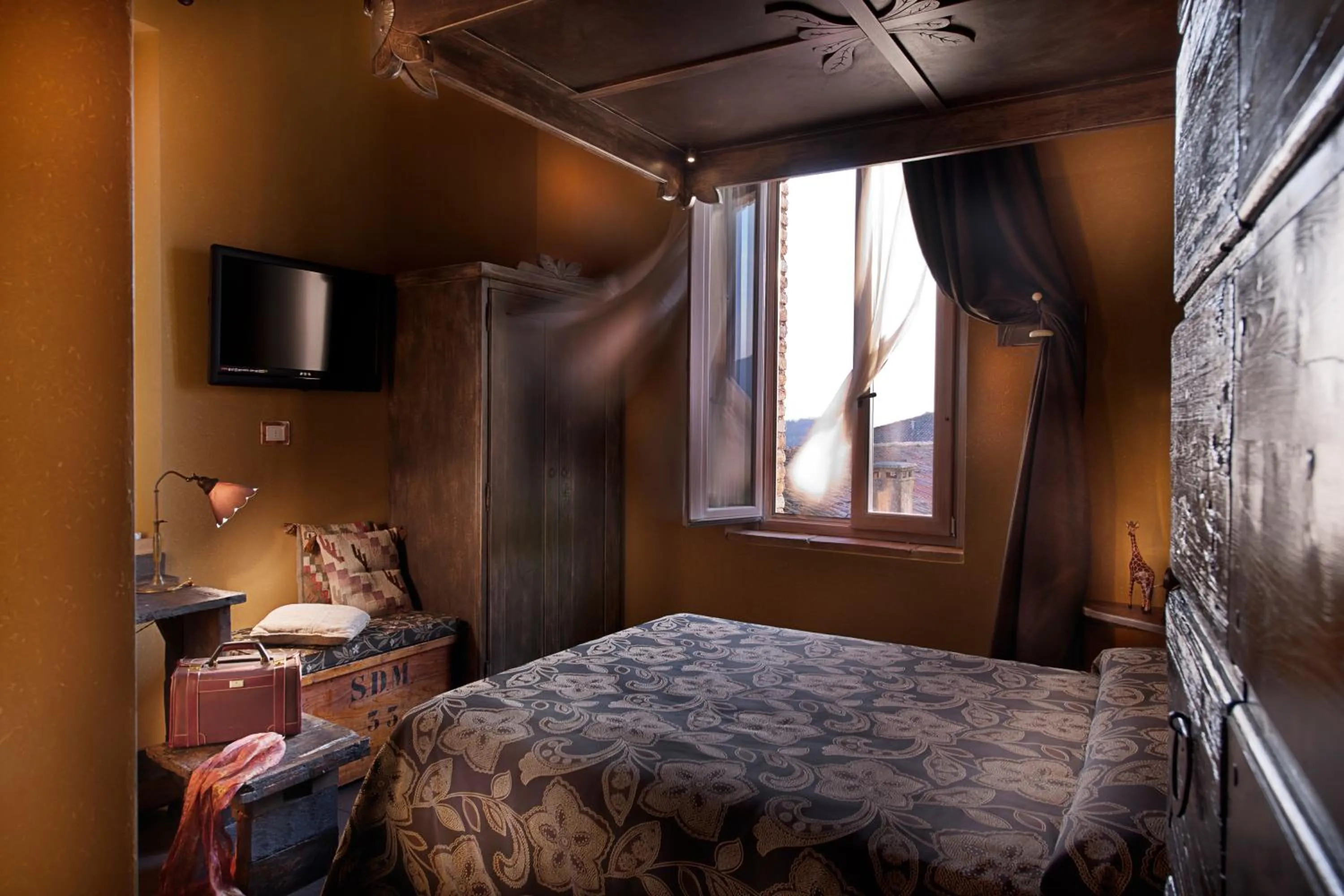 Bedroom, Bed in Boutique Hotel Villa dei Campi