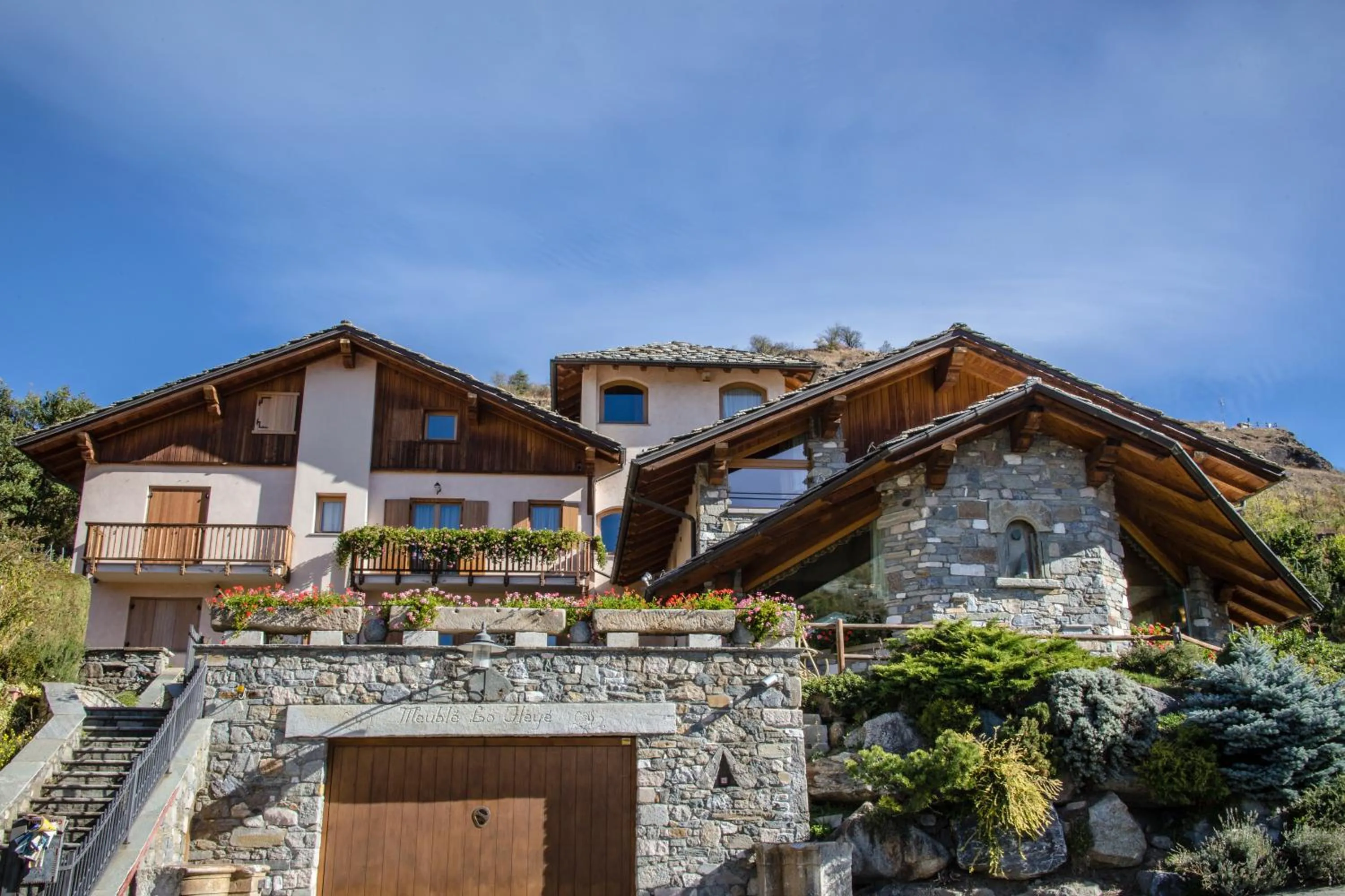 Property building in Hotel Lo Fleyé