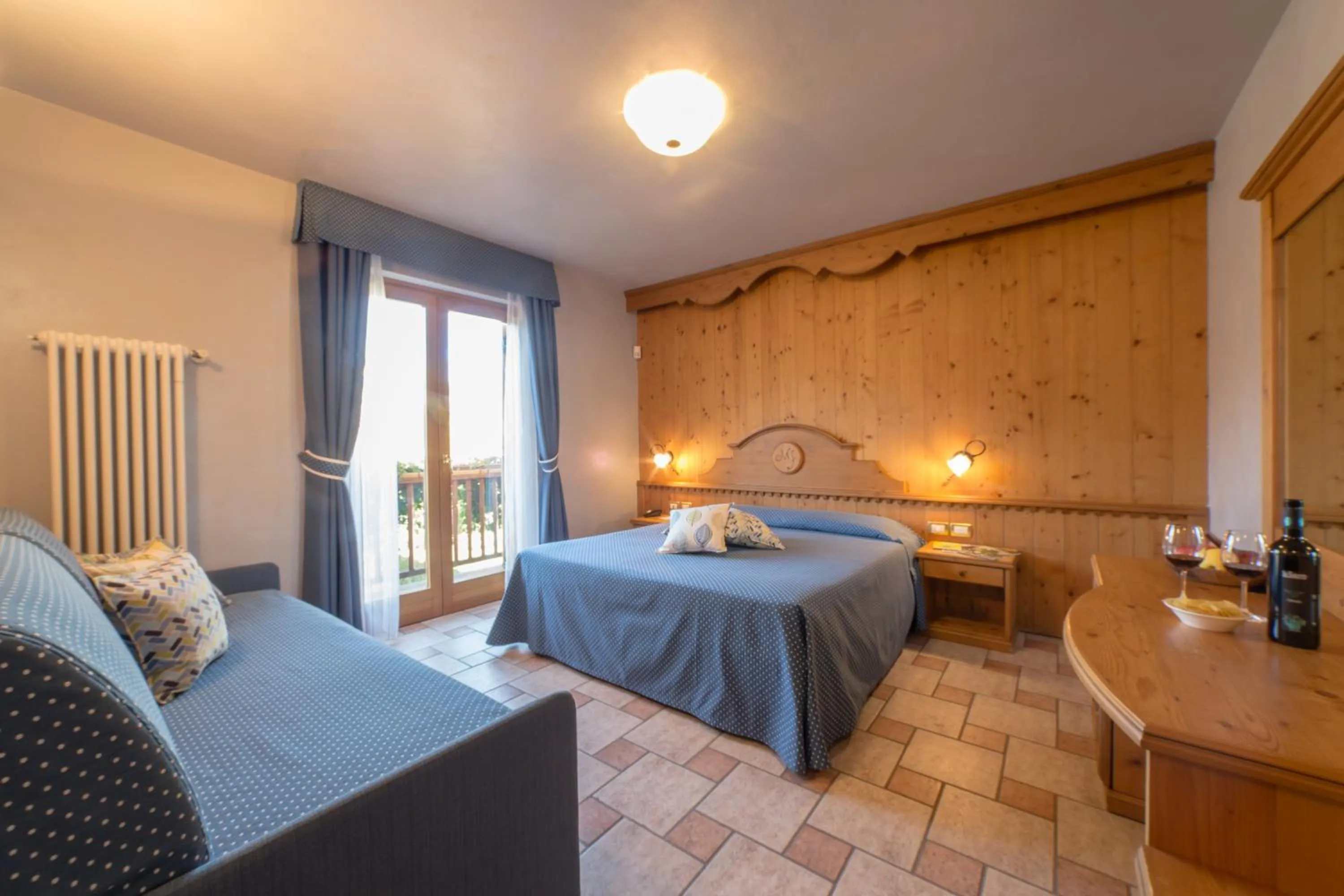 Bed in Hotel Lo Fleyé