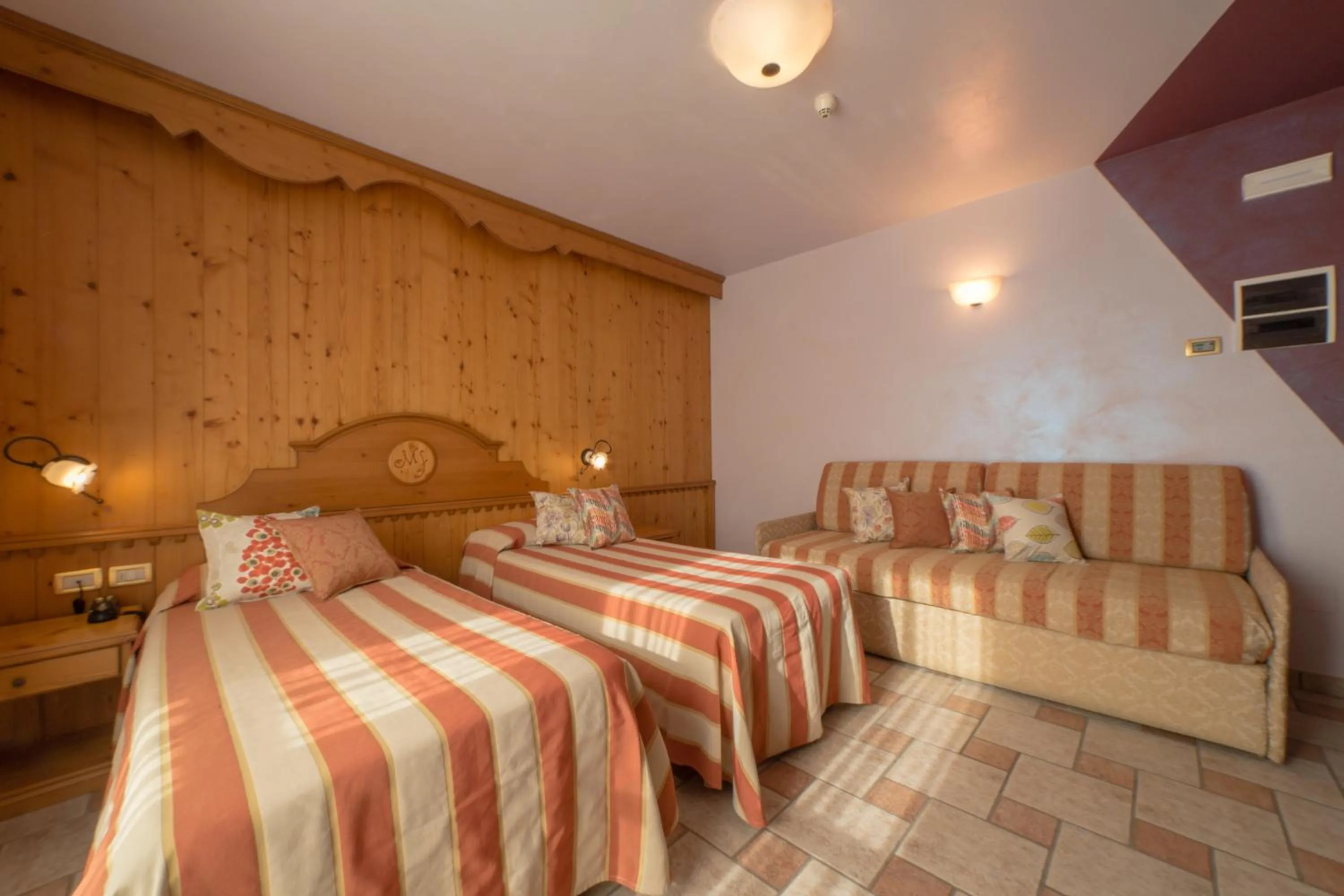 Bed in Hotel Lo Fleyé