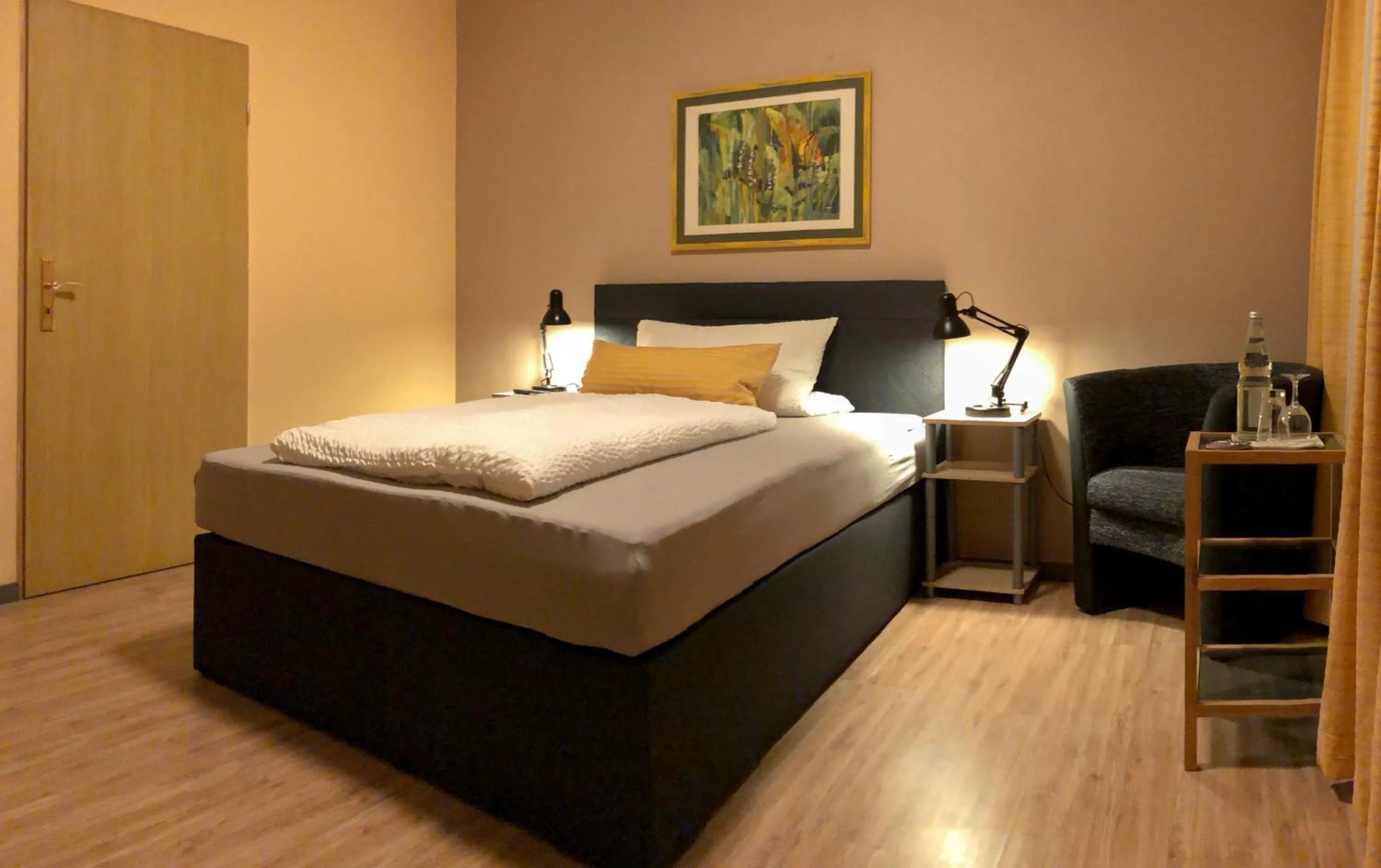 Bed in Hotel Restaurant Denis