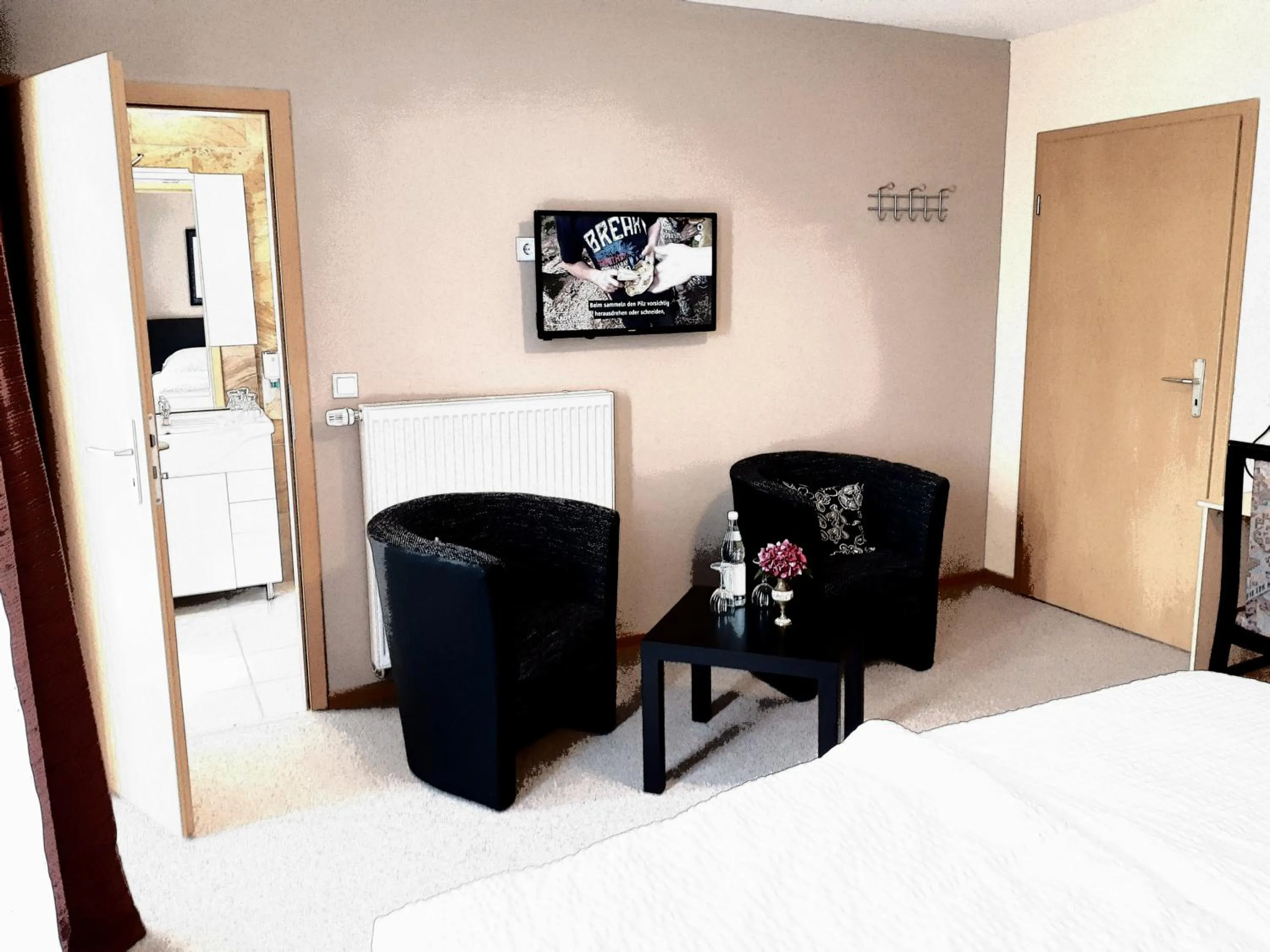 Bed in Hotel Restaurant Denis