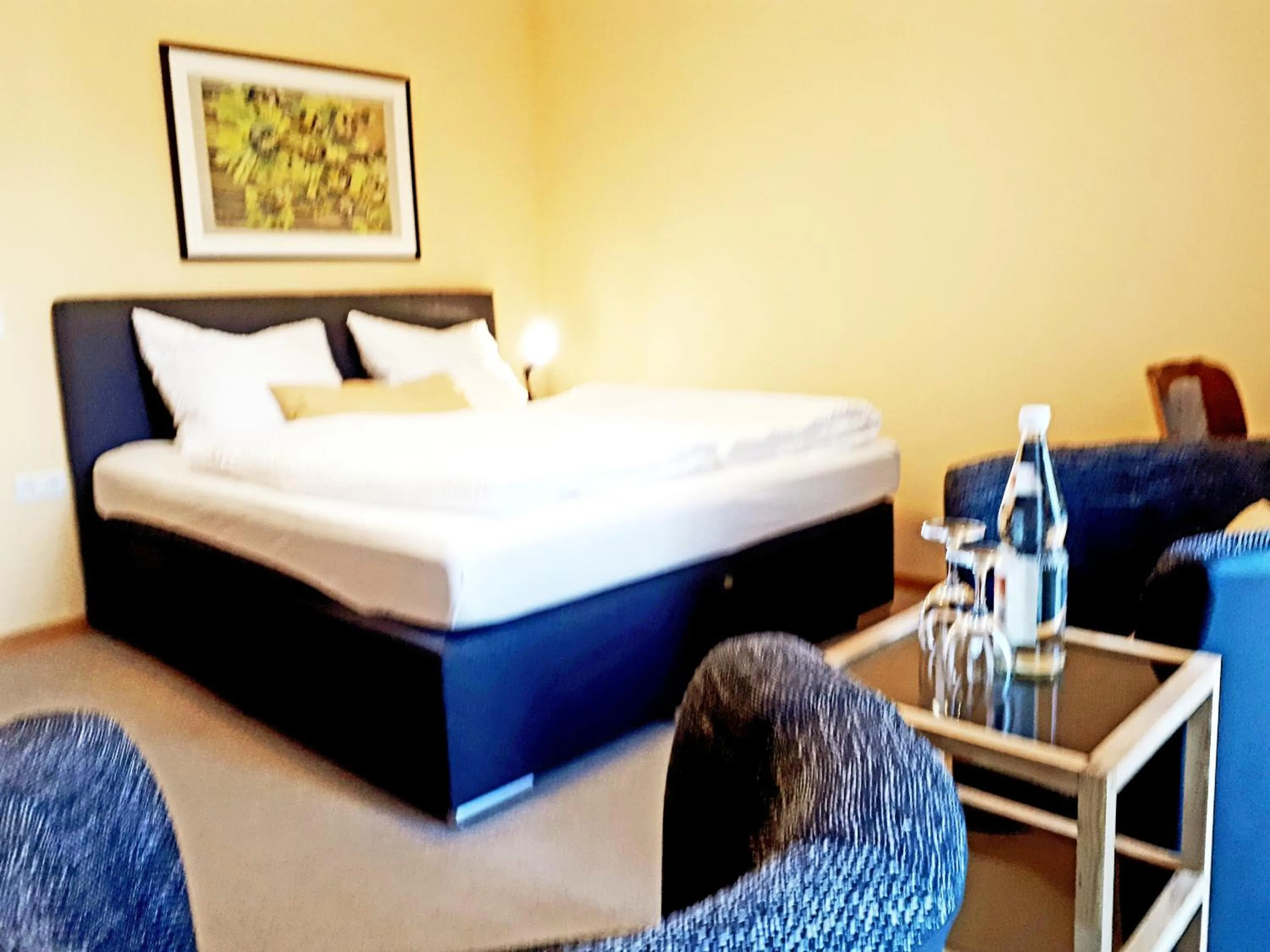 Bed in Hotel Restaurant Denis