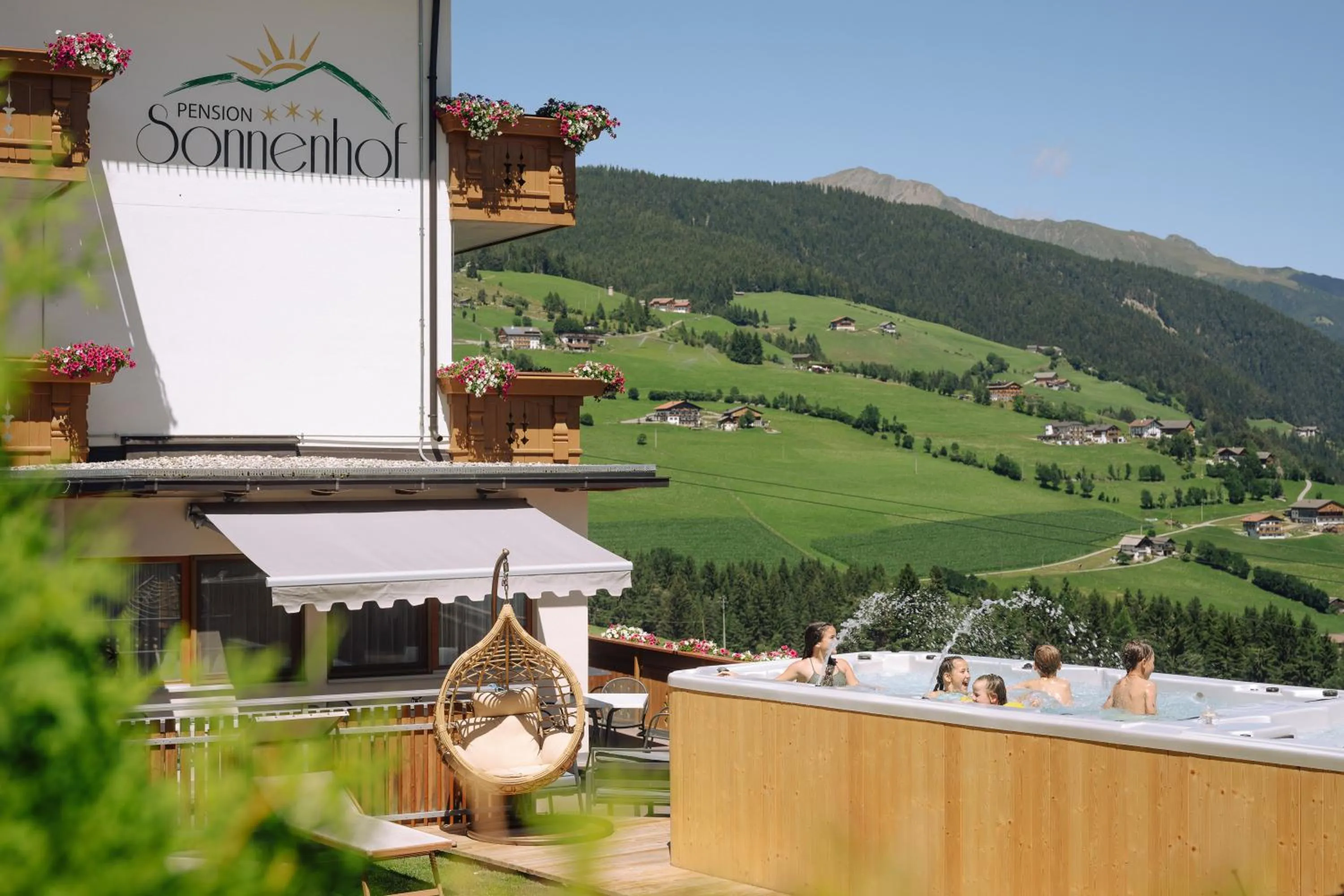 Swimming pool in Pension Sonnenhof