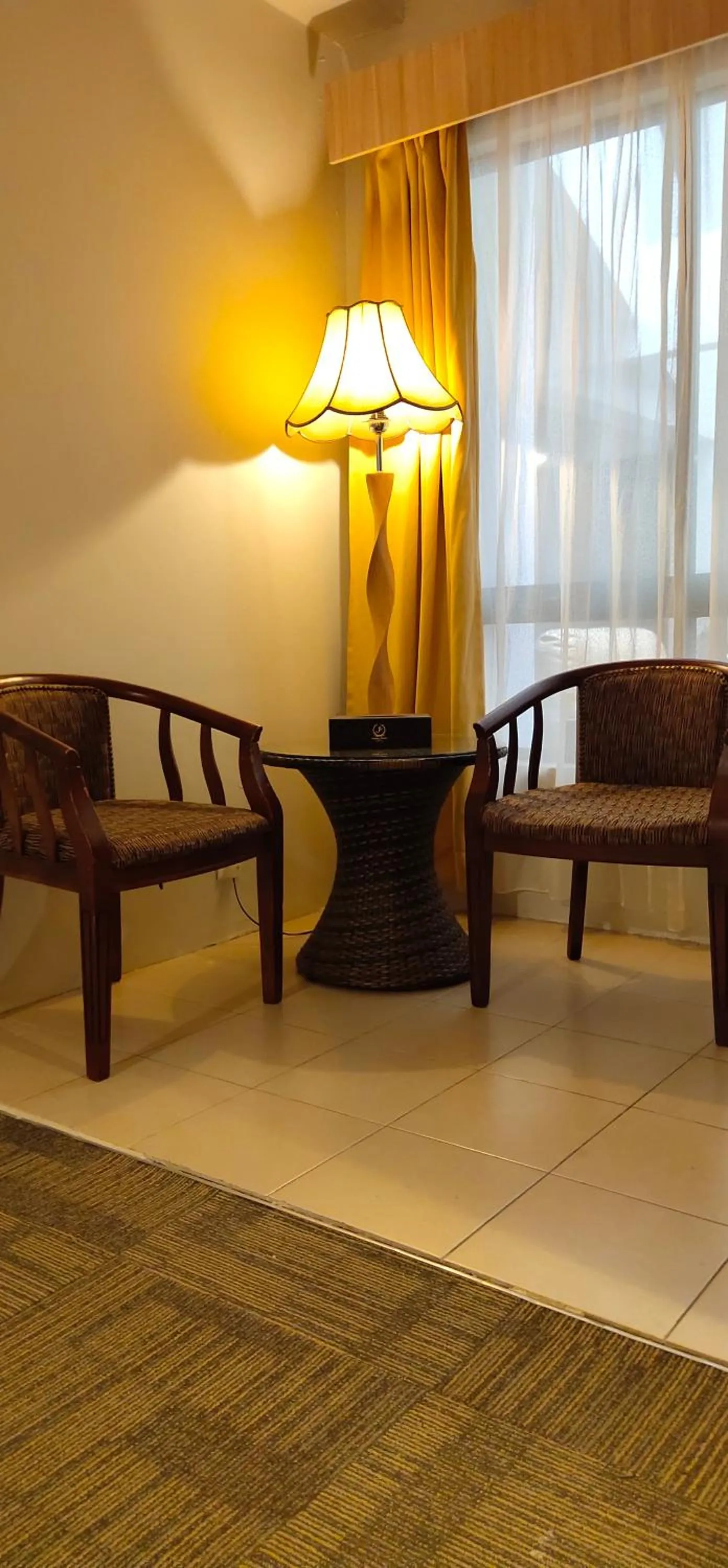 Seating area in Prima Hotel Melaka