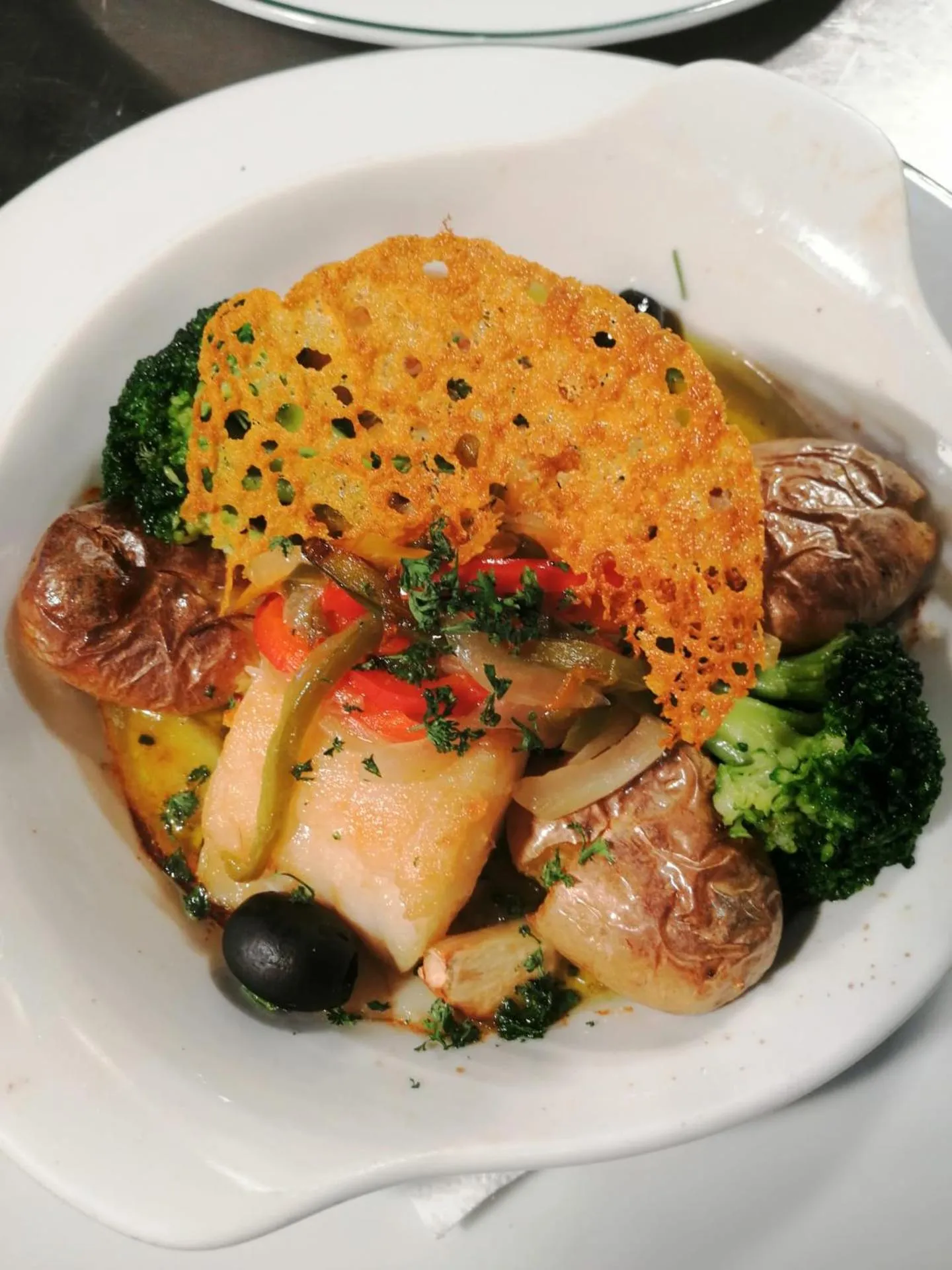 Food close-up in Lawrences Hotel