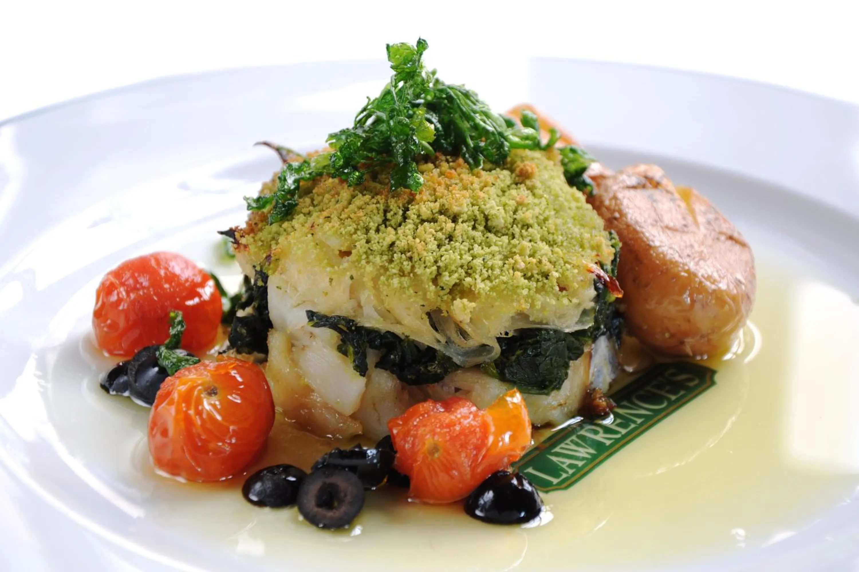 Food close-up in Lawrences Hotel