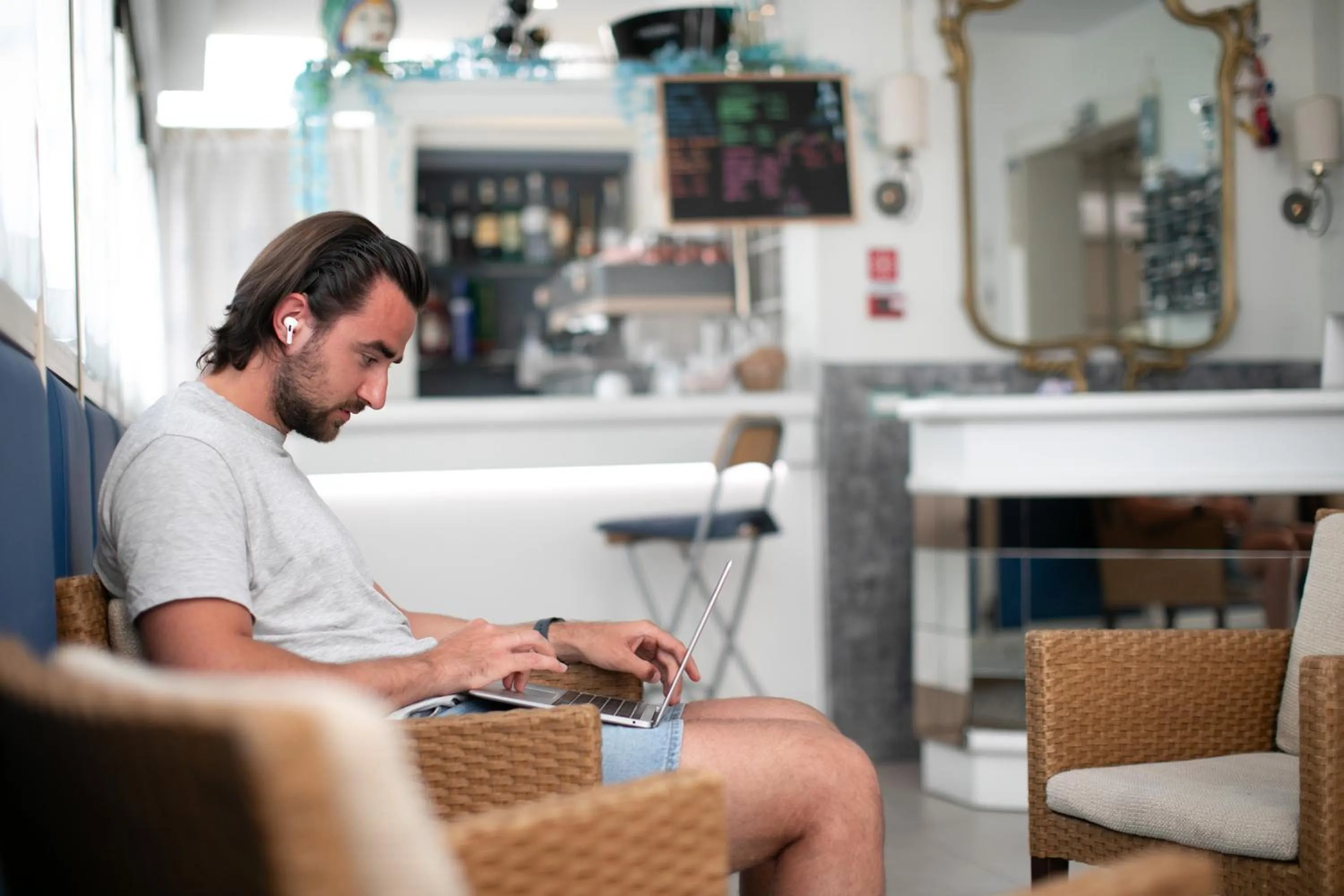 Seating area in B&B Villa Madana