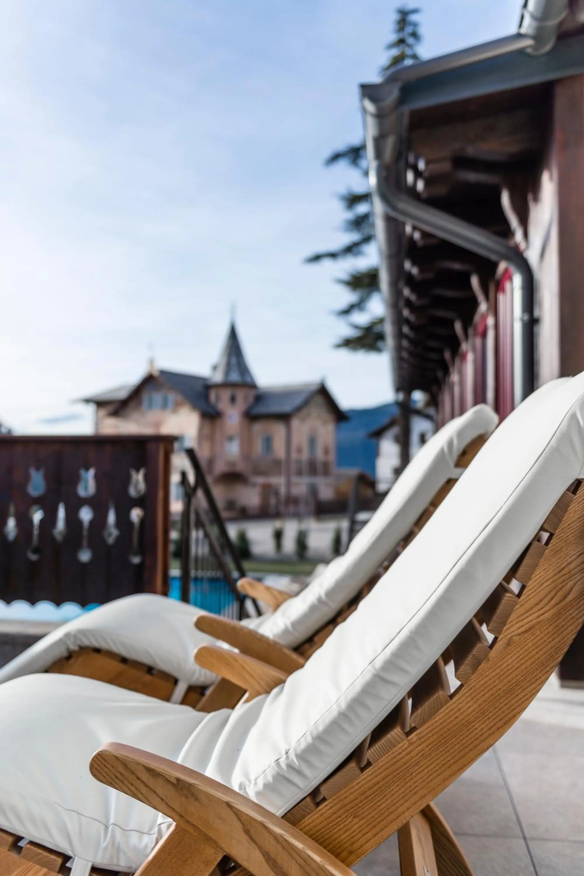 Open Air Bath in Hotel Villa Kastelruth