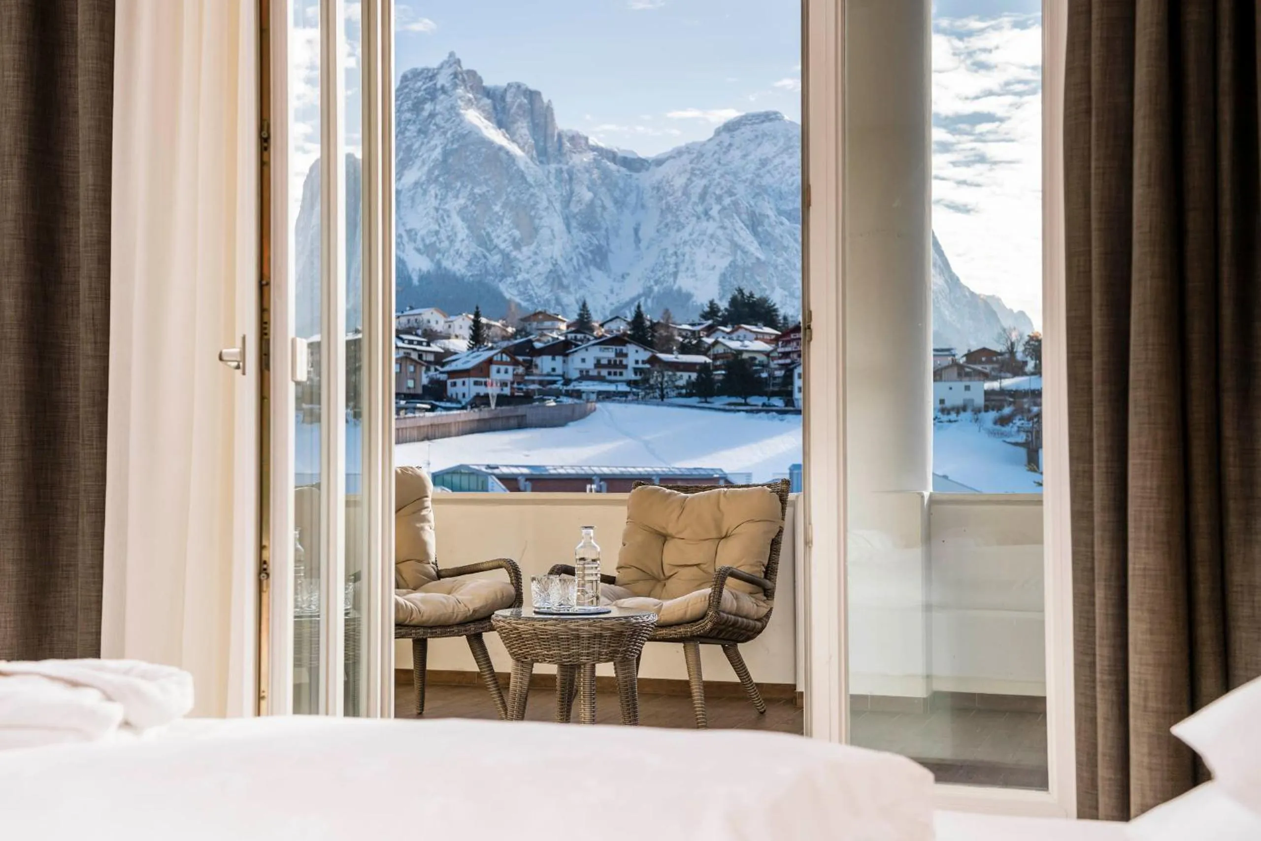 Bed in Hotel Villa Kastelruth