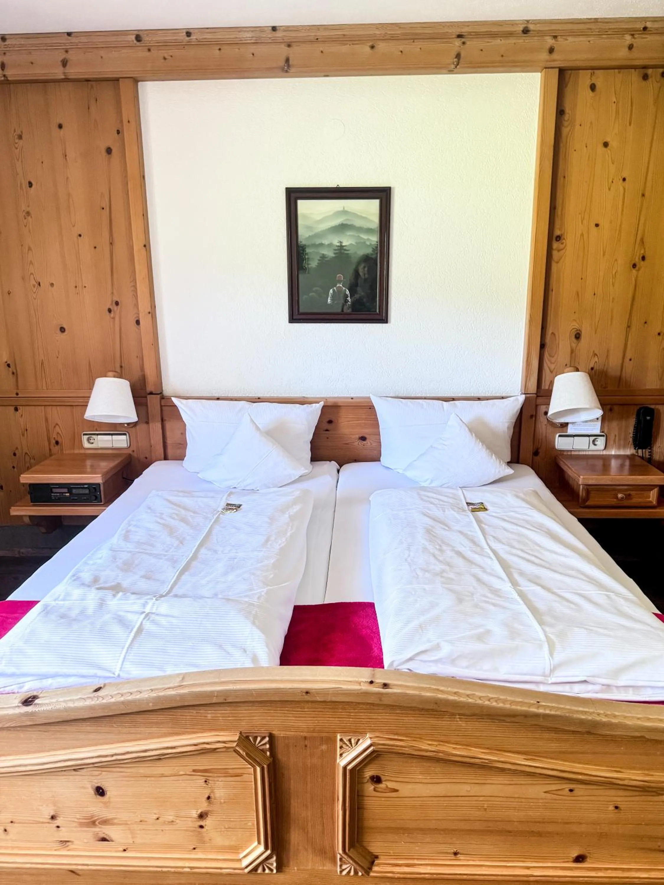 Bedroom, Bed in Landgasthof Jostalstüble