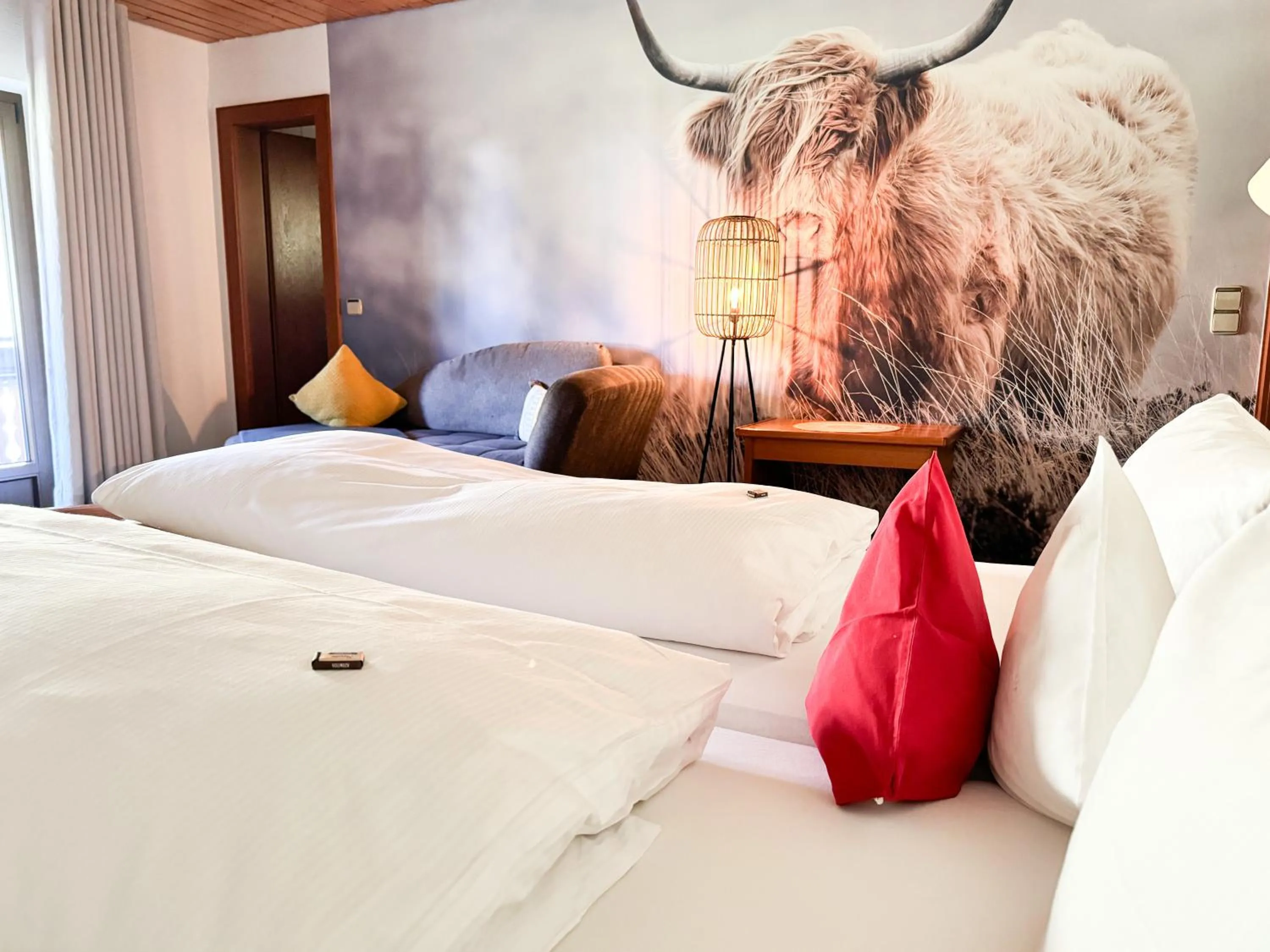 Photo of the whole room, Bed in Landgasthof Jostalstüble