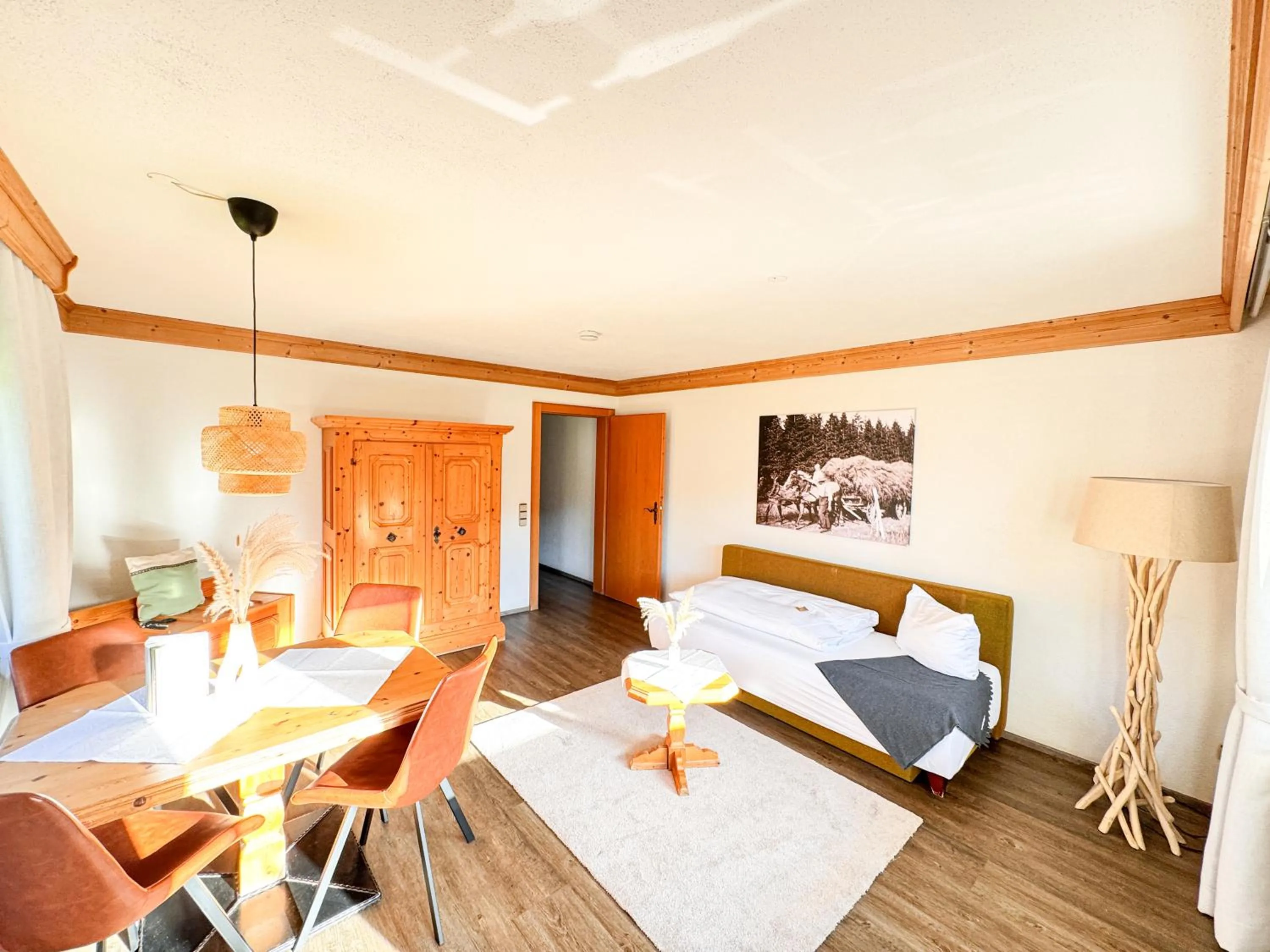 Dining area, Bed in Landgasthof Jostalstüble