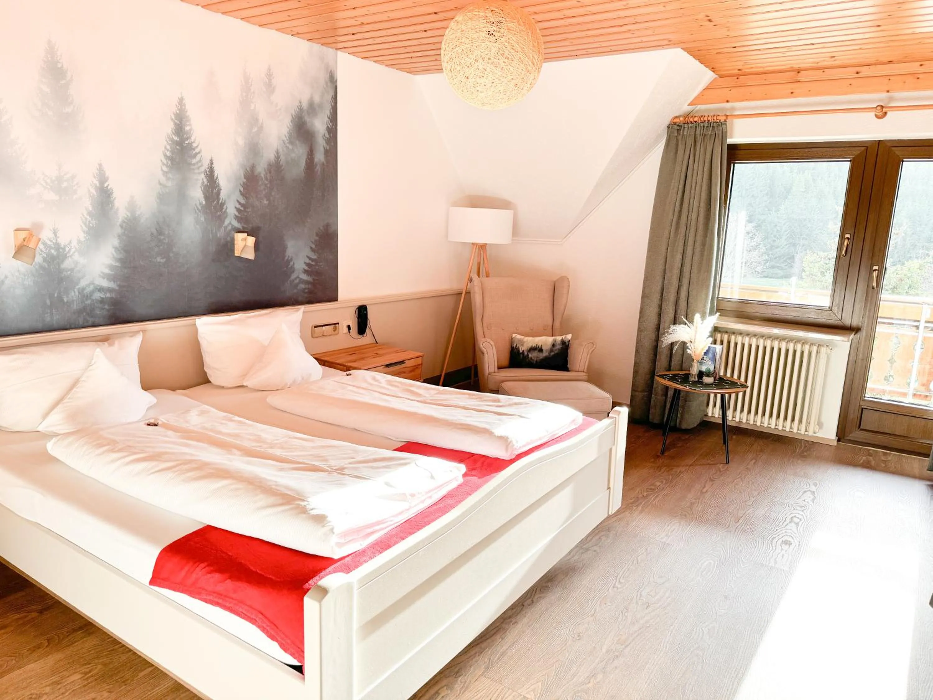 Photo of the whole room, Bed in Landgasthof Jostalstüble