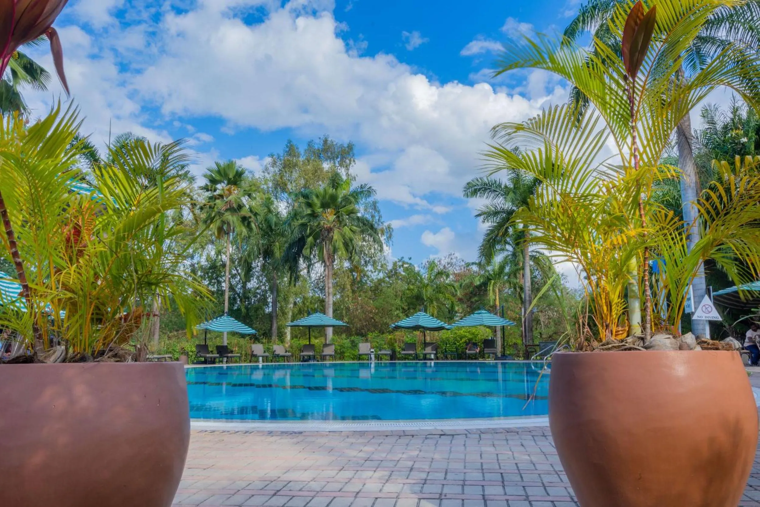 Swimming pool in Dar es Salaam Serena Hotel