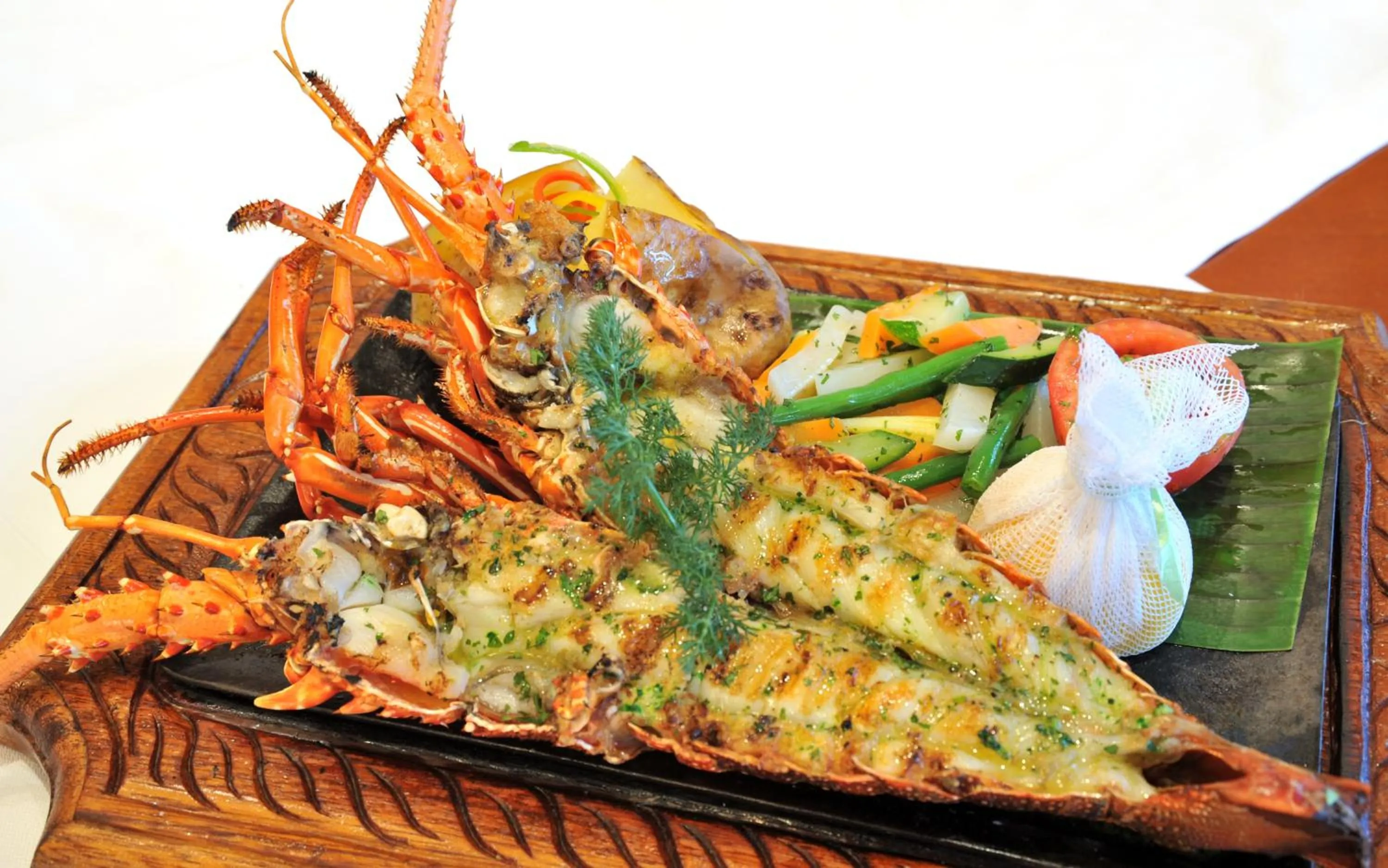 Food close-up in Dar es Salaam Serena Hotel