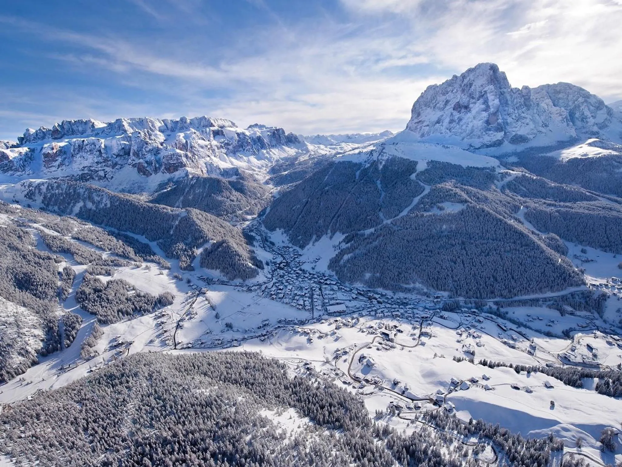 Bird's eye view in Hotel Fanes