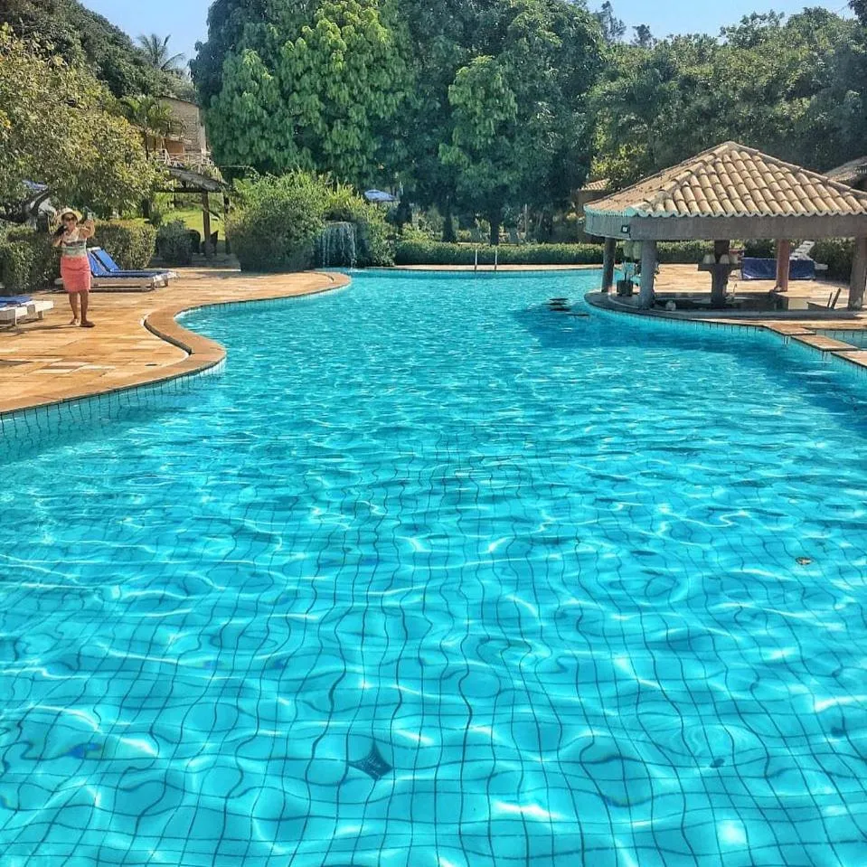 Pool view in Pousada do Forte