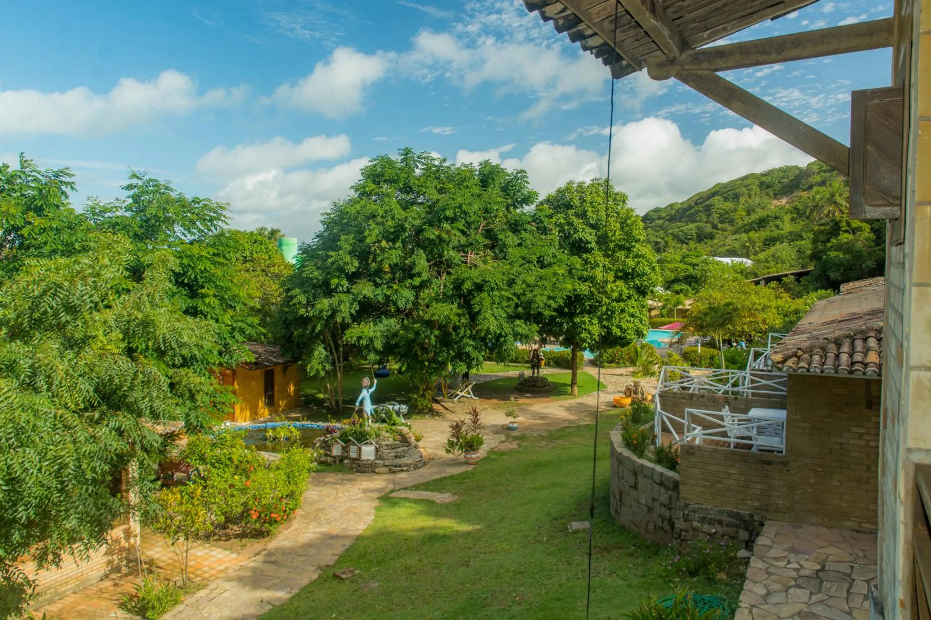Garden view in Pousada do Forte