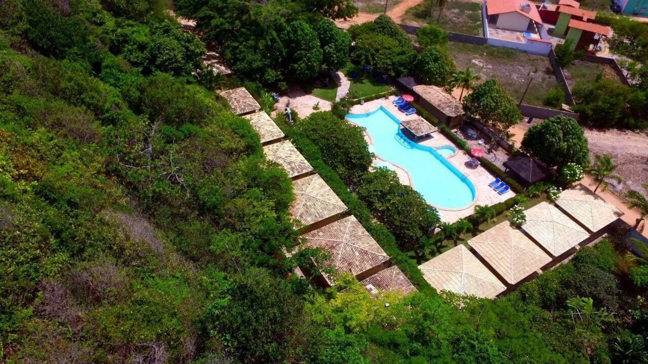 Pool view in Pousada do Forte
