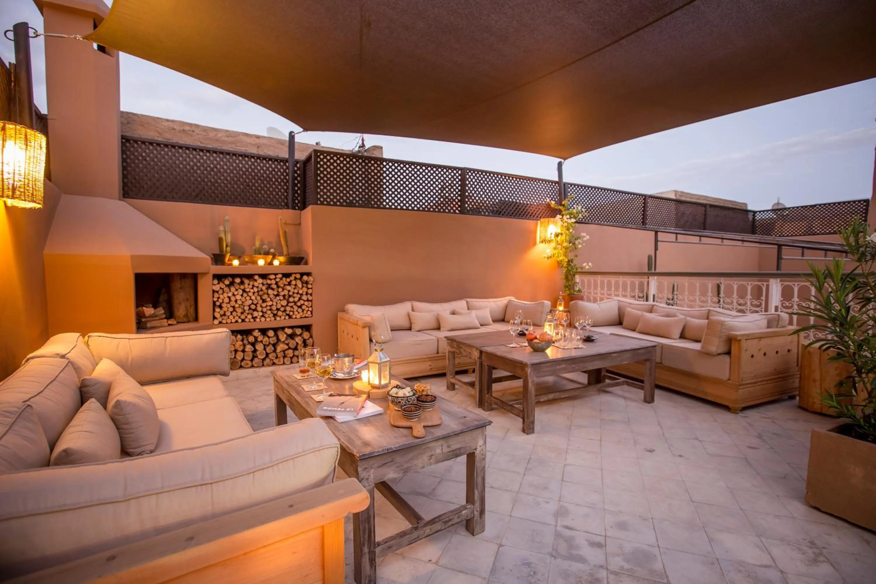 Patio in Riad Olema et Spa