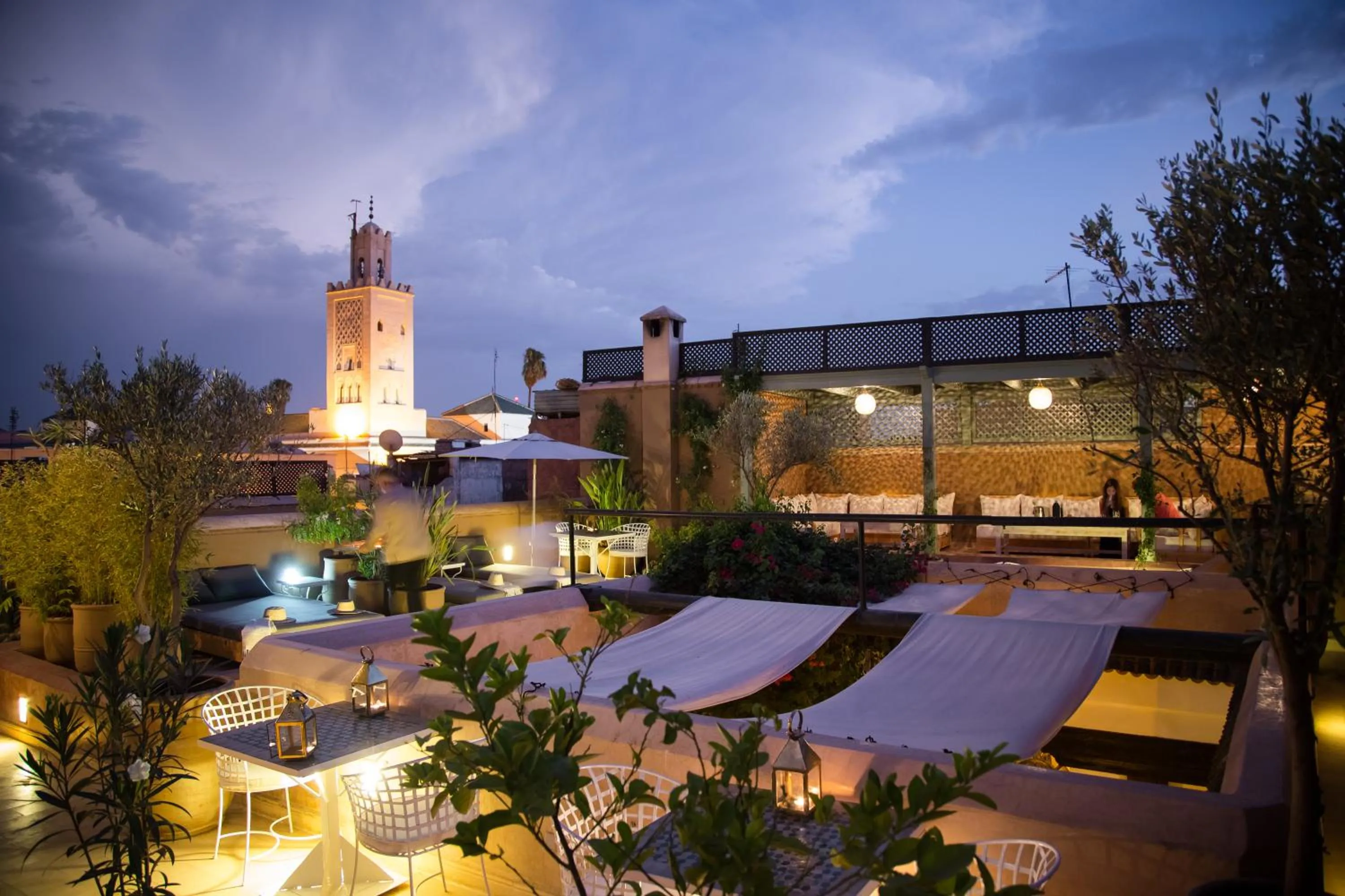 Patio in Riad Olema et Spa